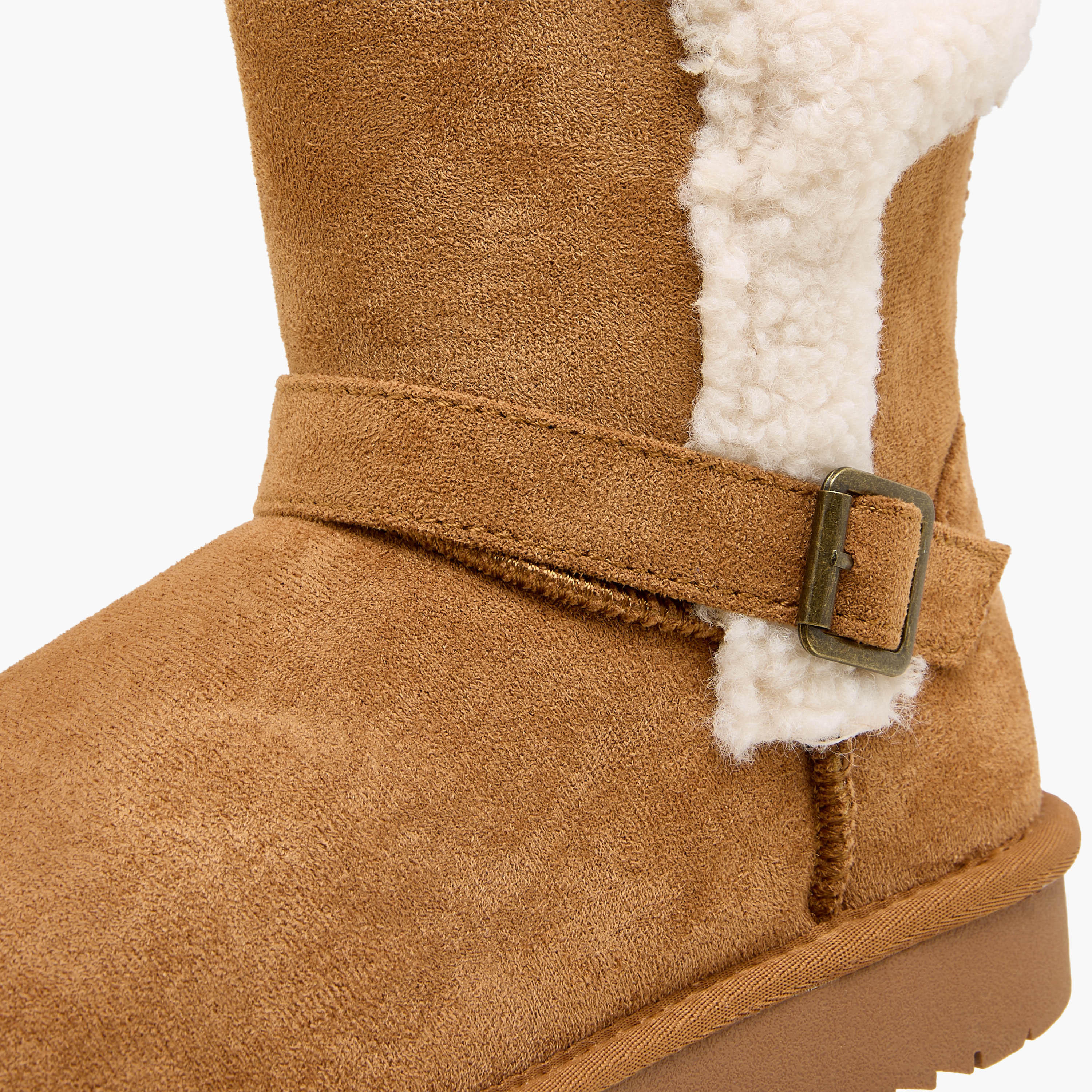 Celeste Women Faux Fur Ankle Length Boots-women-shoes-boots-image-4