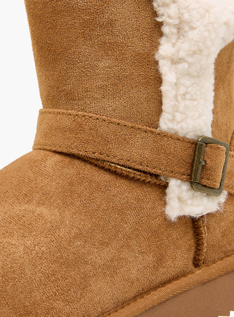 Celeste Women Faux Fur Ankle Length Boots-women-shoes-boots-image-4