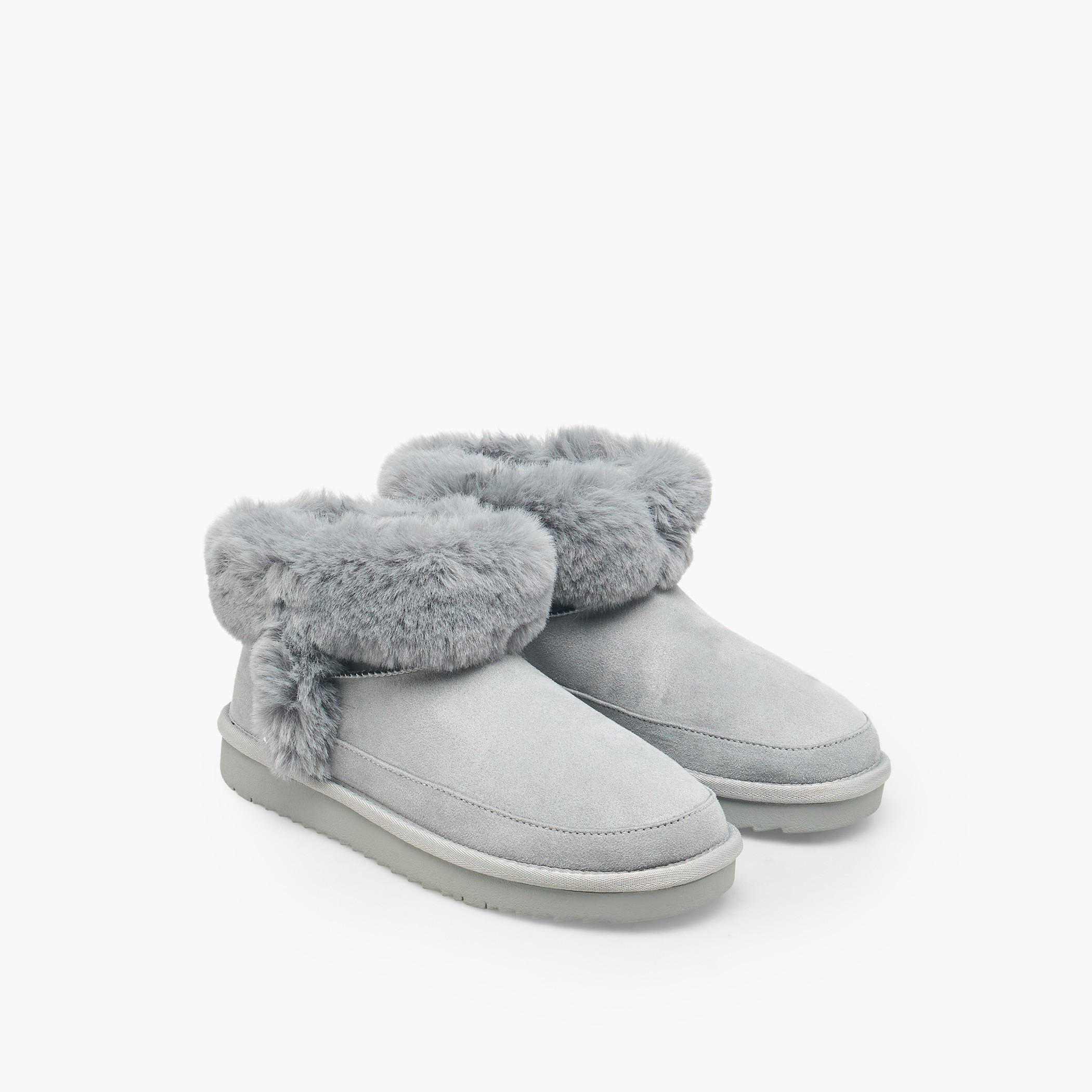 Celeste Women Faux Fur Trim Ankle Boots-women-shoes-boots-image-1
