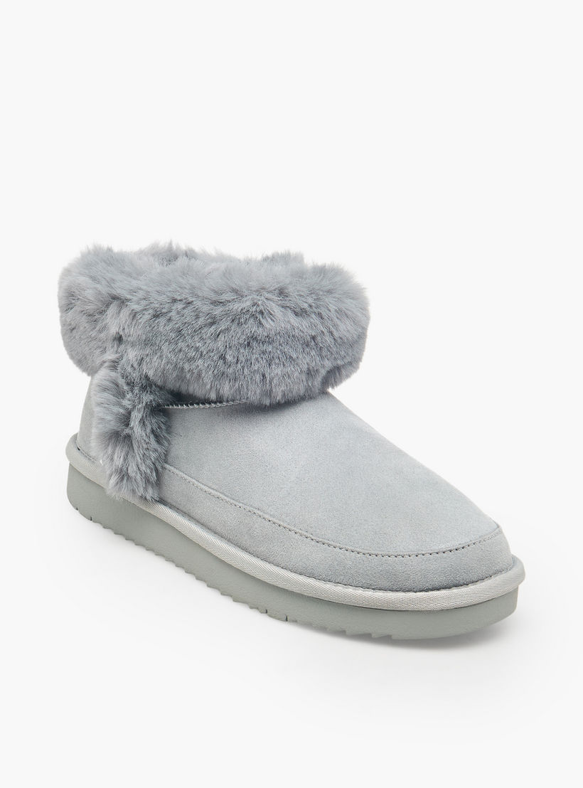Celeste Women Faux Fur Trim Ankle Boots-women-shoes-boots-image-2