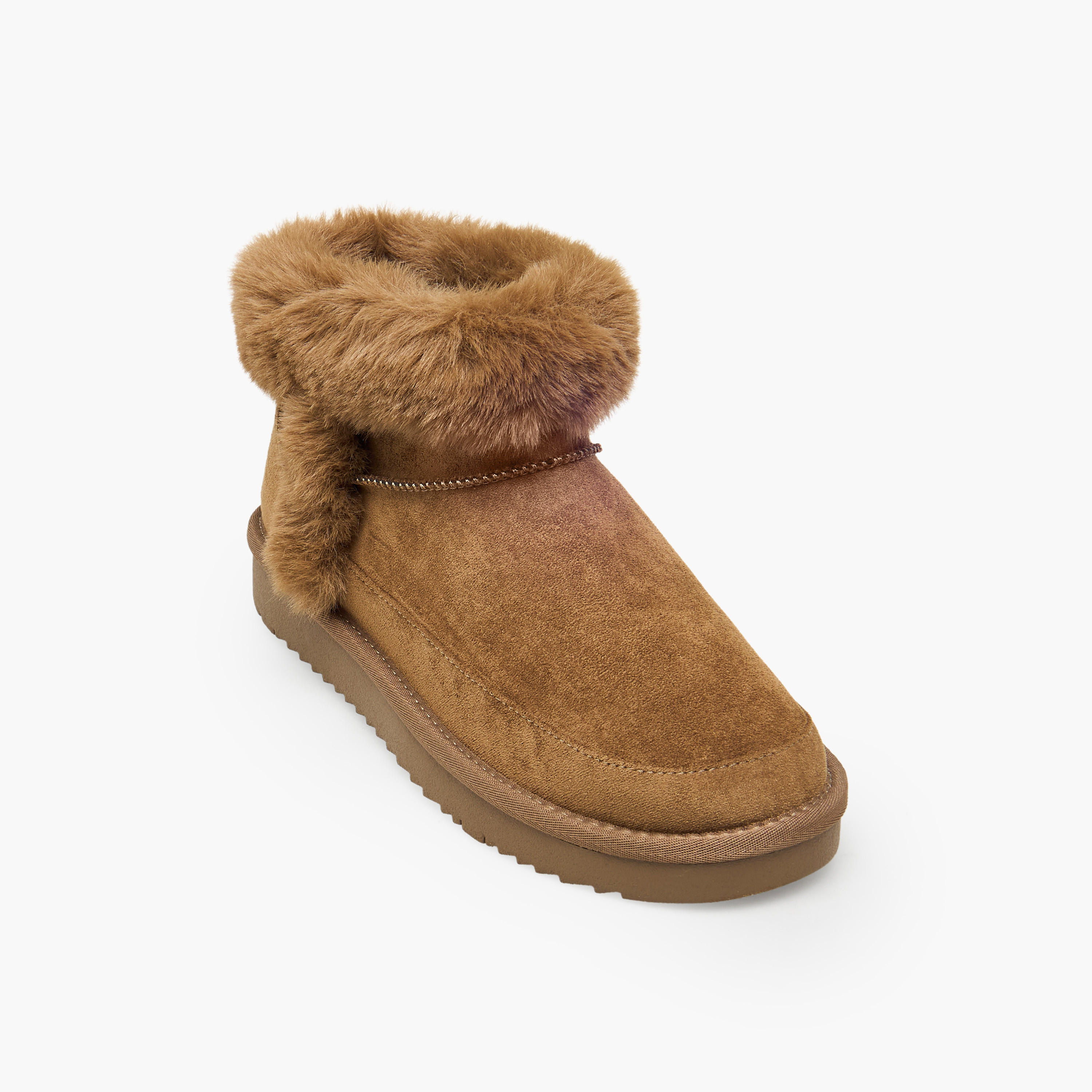 Celeste Women Faux Fur Trim Ankle Boots-women-shoes-boots-image-2