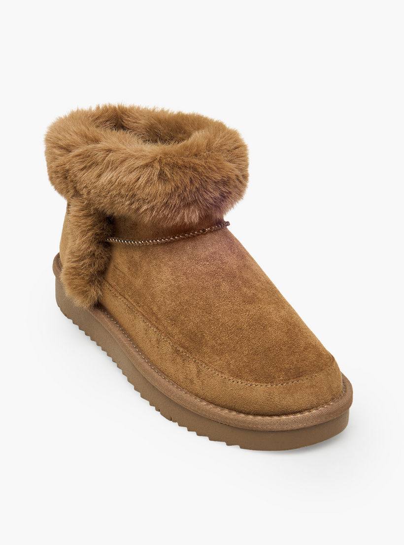 Celeste Women Faux Fur Trim Ankle Boots-women-shoes-boots-image-2
