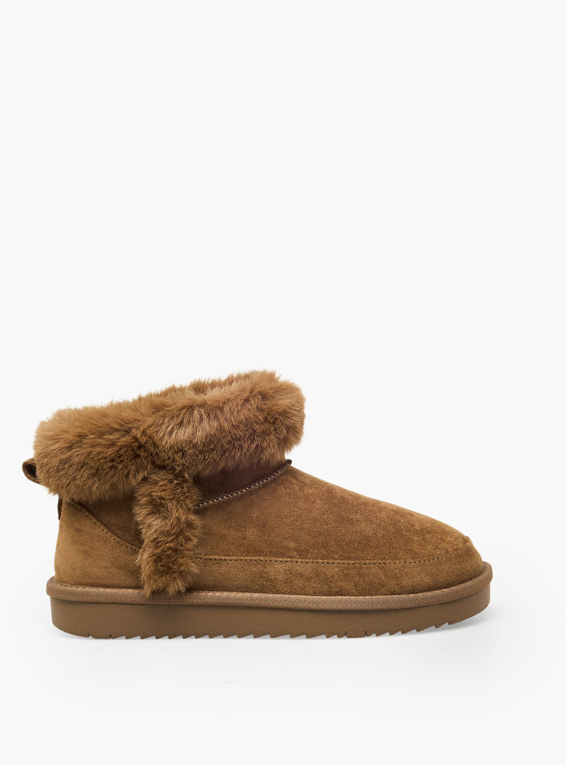 Celeste Women Faux Fur Trim Ankle Boots-women-shoes-boots-image-3