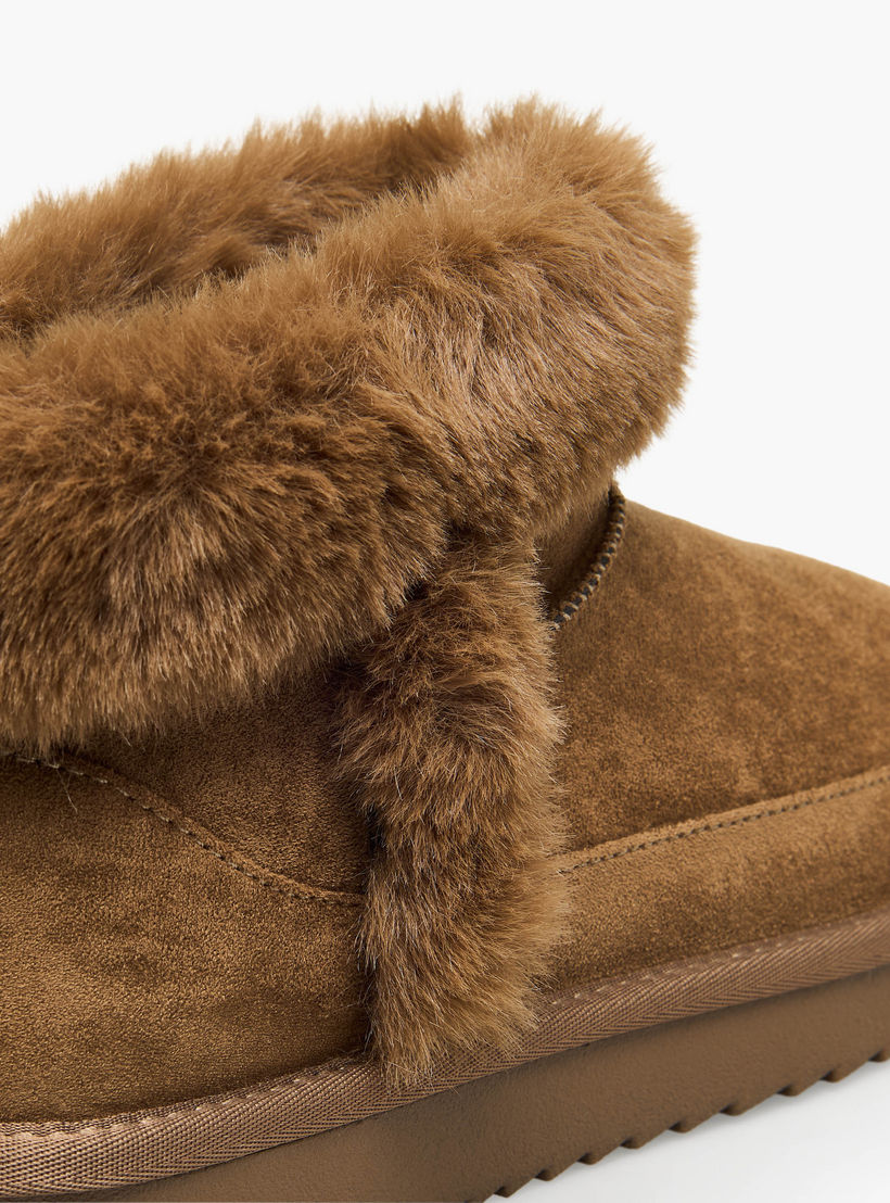 Celeste Women Faux Fur Trim Ankle Boots-women-shoes-boots-image-4