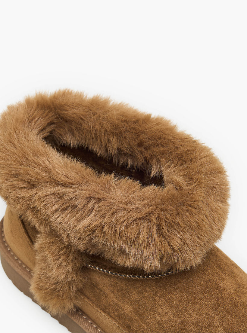 Celeste Women Faux Fur Trim Ankle Boots-women-shoes-boots-image-5