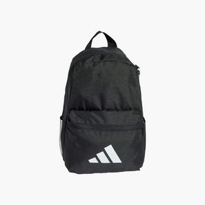 adidas Logo Print School Backpack with Adjustable Straps and Zip Closure-school-image-1
