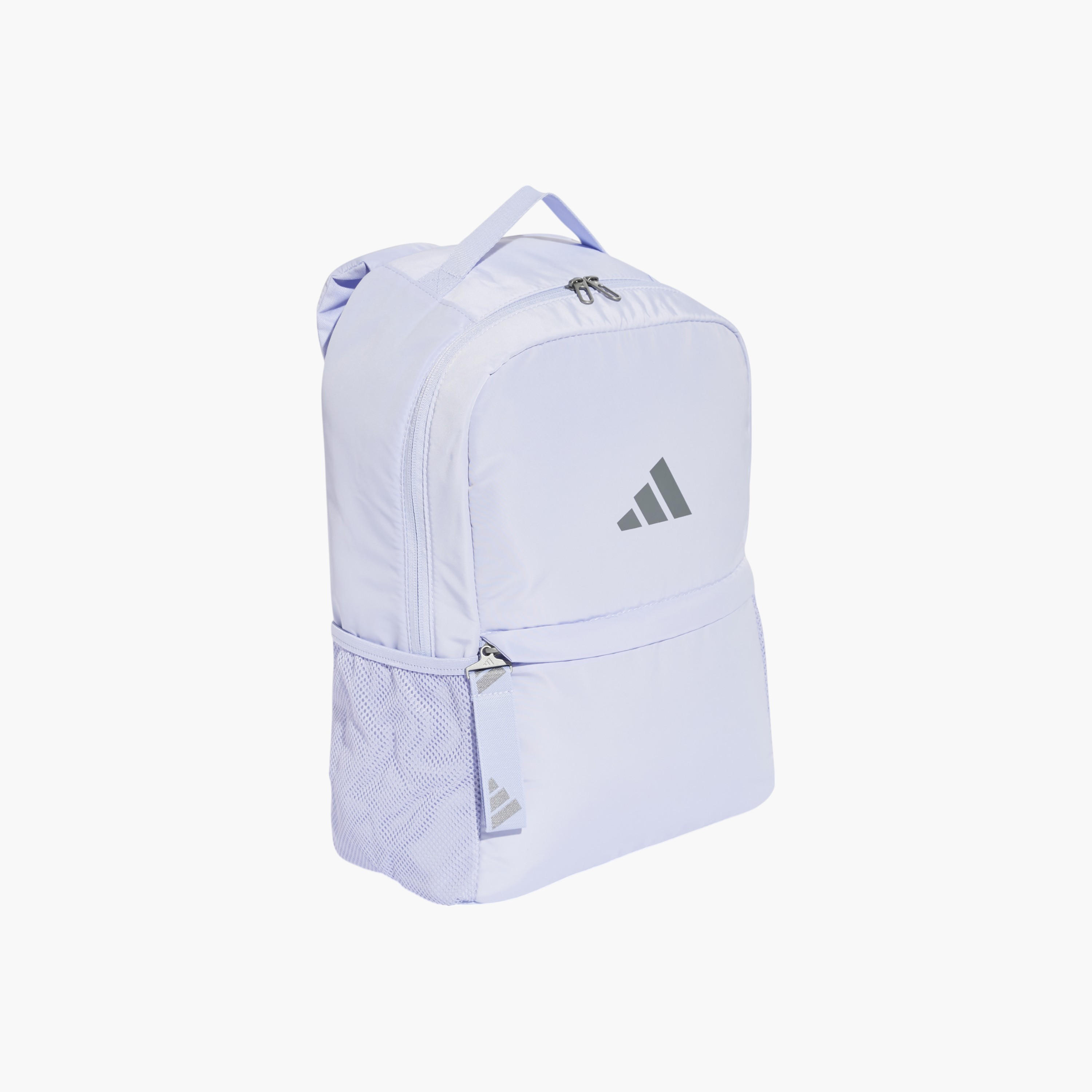 adidas Logo Print School Backpack with Adjustable Shoulder Straps and Zip Closure-school-bagsandbackpacks-backpacks-image-2