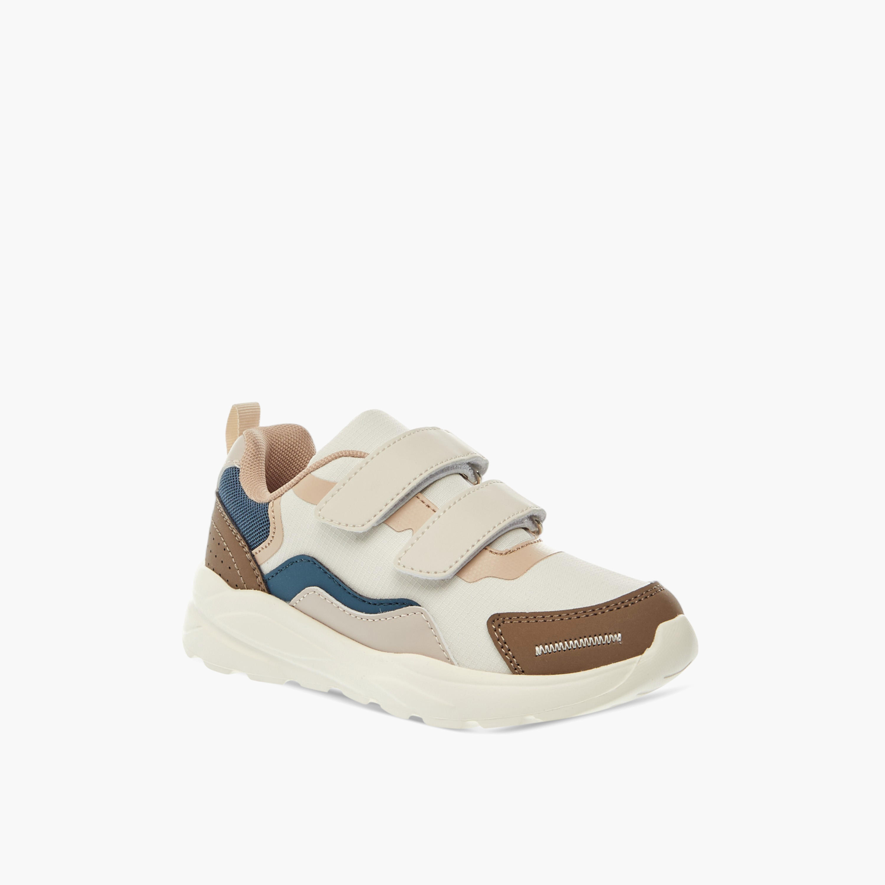 LBL by Shoexpress Colourblock Sneakers with Hook and Loop Closure-boys-shoes-sneakers-image-2