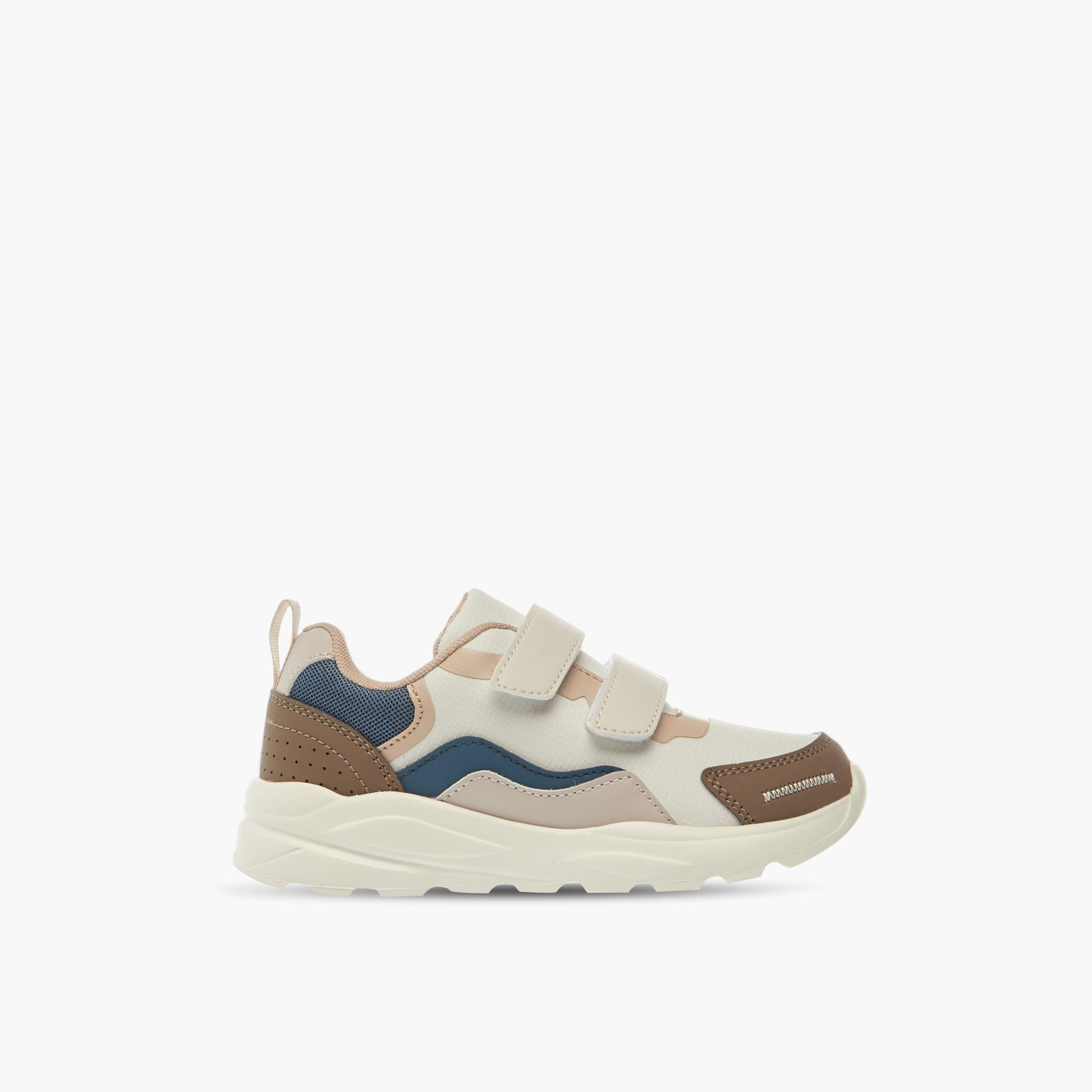 LBL by Shoexpress Colourblock Sneakers with Hook and Loop Closure-boys-shoes-sneakers-image-3