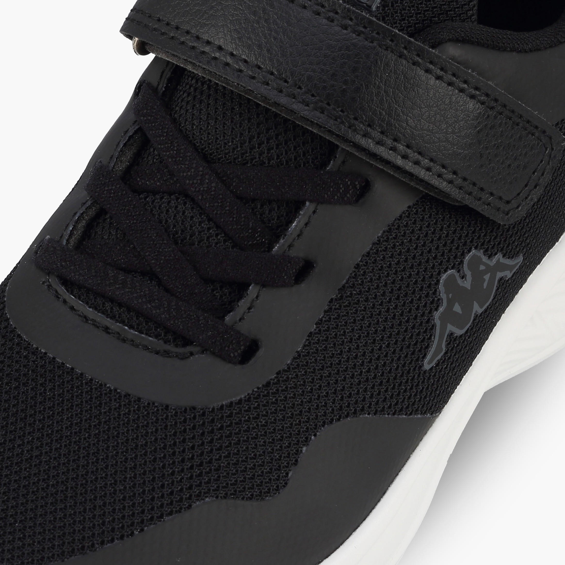 Kappa Kids Logo Print Hook & Loop Sports Shoes-girls-shoes-sneakers-image-4