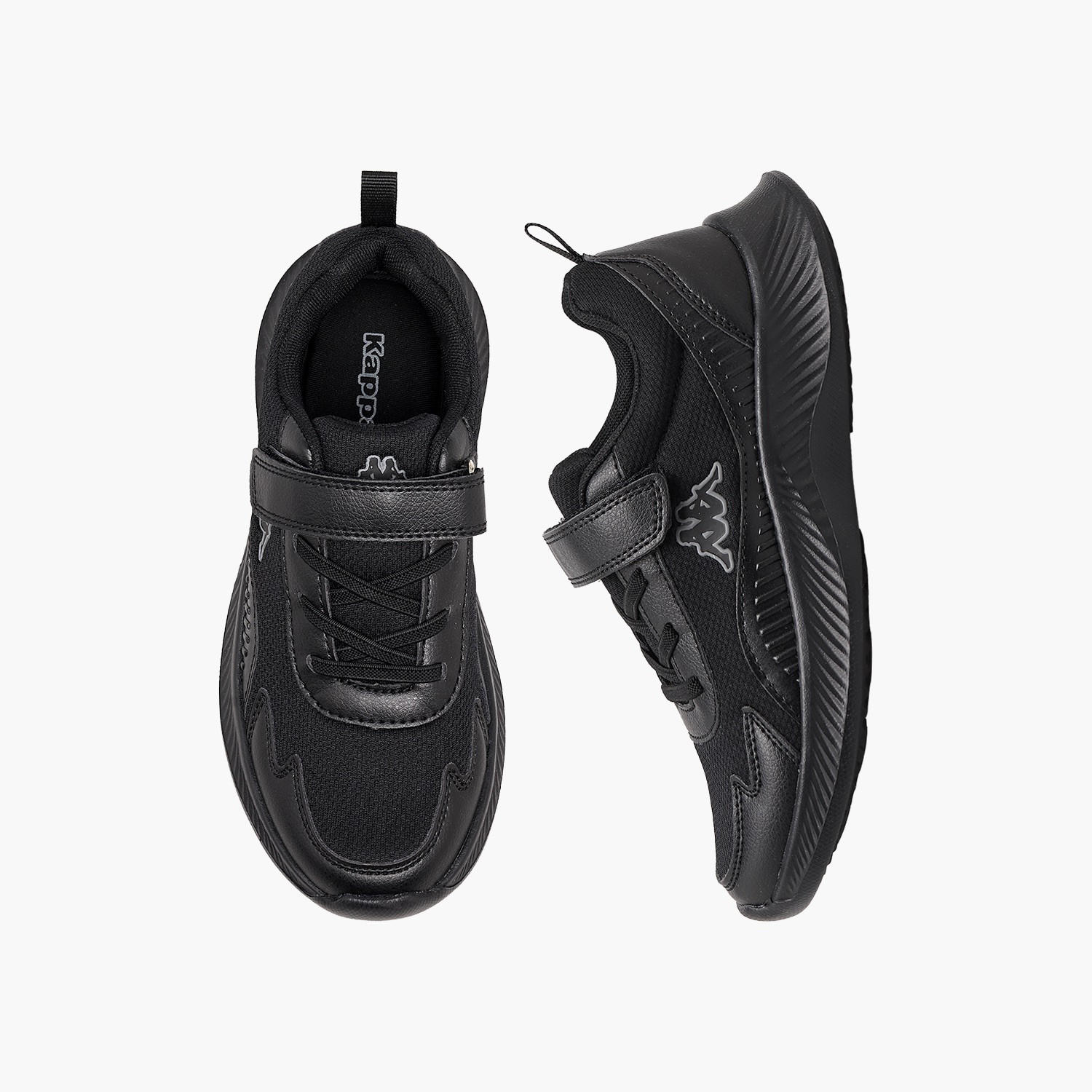 Kappa Boys Panelled Hook & Loop Sports Shoes-boys-shoes-sports-image-1
