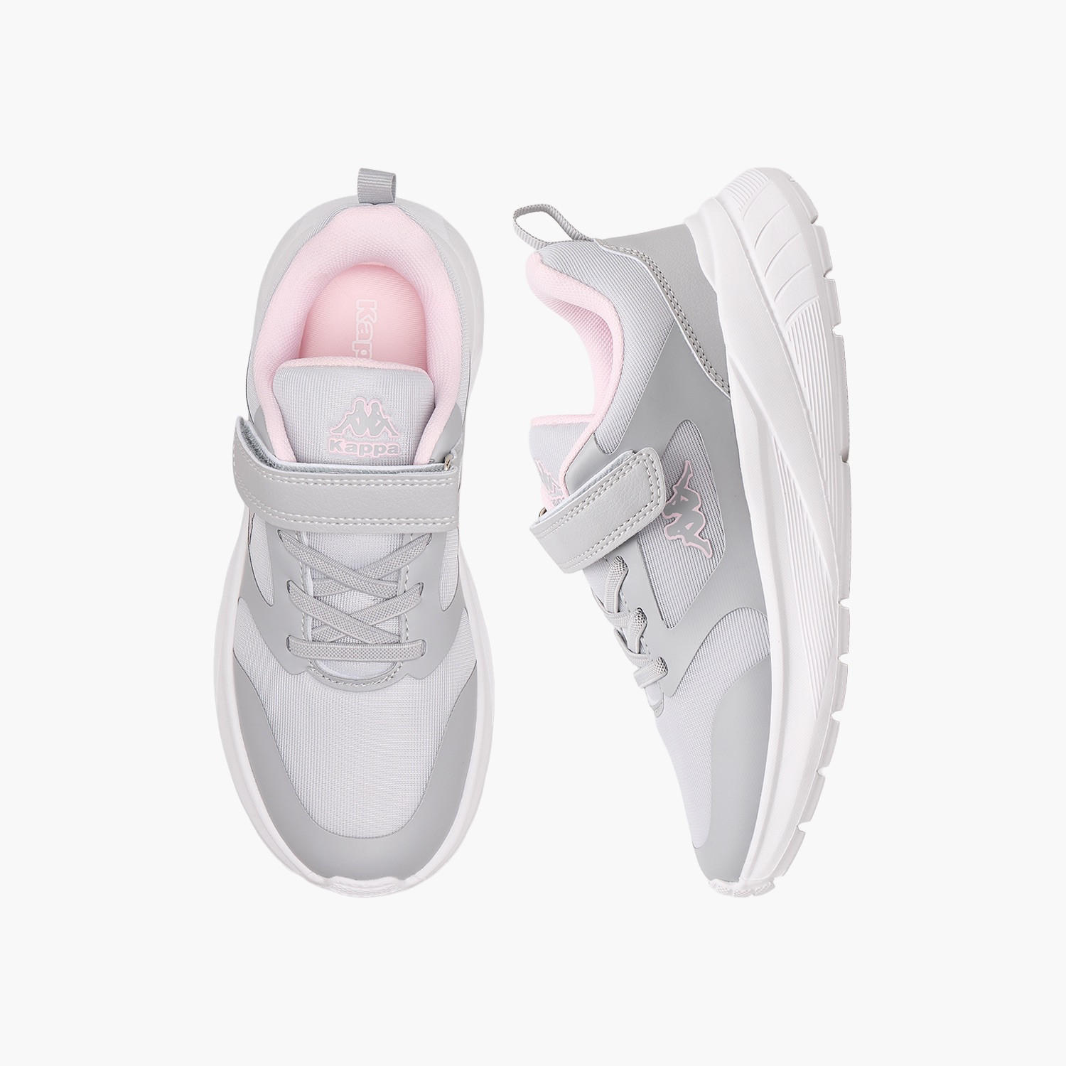 Kappa Girls Panelled Hook & Loop Sports Shoes-girls-shoes-sports-image-1