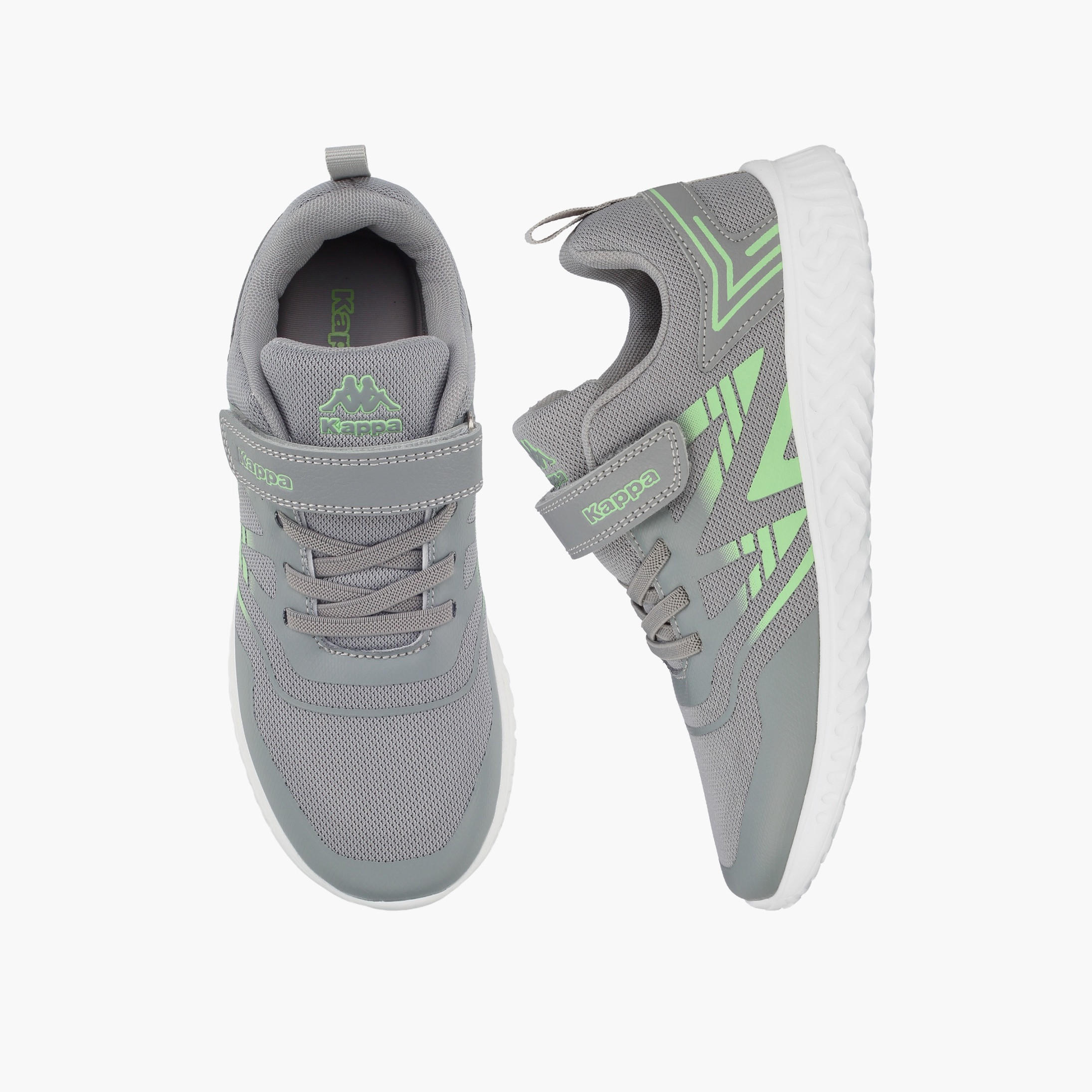 حذاء رياضي بطبعة شعار وشريط إغلاق لاصق للأولاد من كابا-sports-boys-shoes-image-1