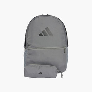 شنطة ظهر مدرسية بسحاب إغلاق ومقلمة وطبعات شعار من أديداس-school-bagsandbackpacks-image-1