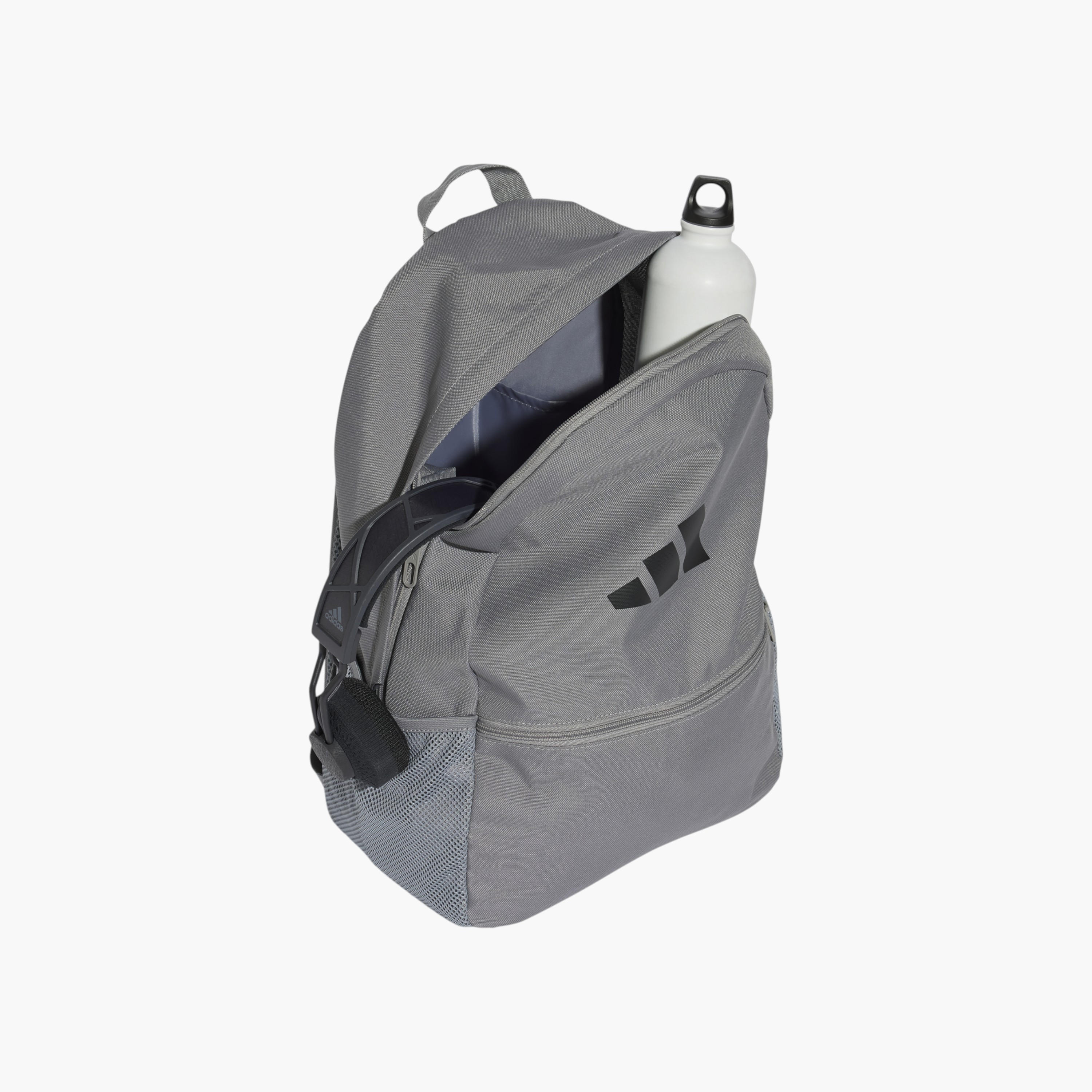 شنطة ظهر مدرسية بسحاب إغلاق ومقلمة وطبعات شعار من أديداس-school-bagsandbackpacks-backpacks-image-4