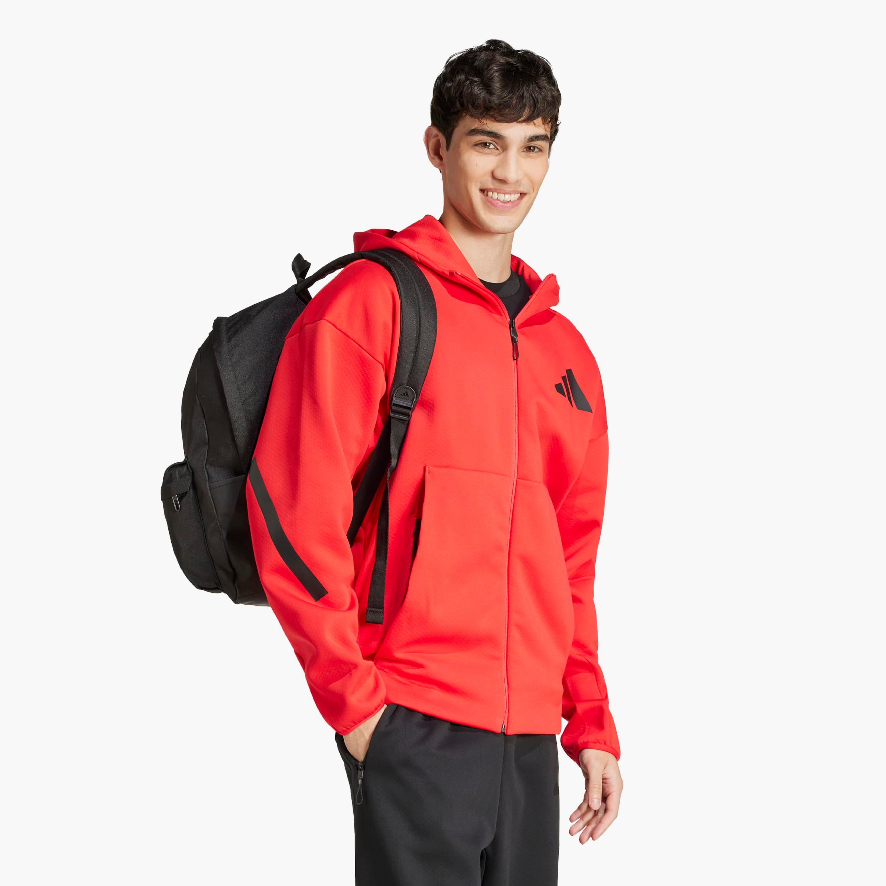شنطة ظهر مدرسية بطبعات شعار وبحمالات قابلة للتعديل من أديداس - 15x31x44 سم-school-bagsandbackpacks-backpacks-image-5