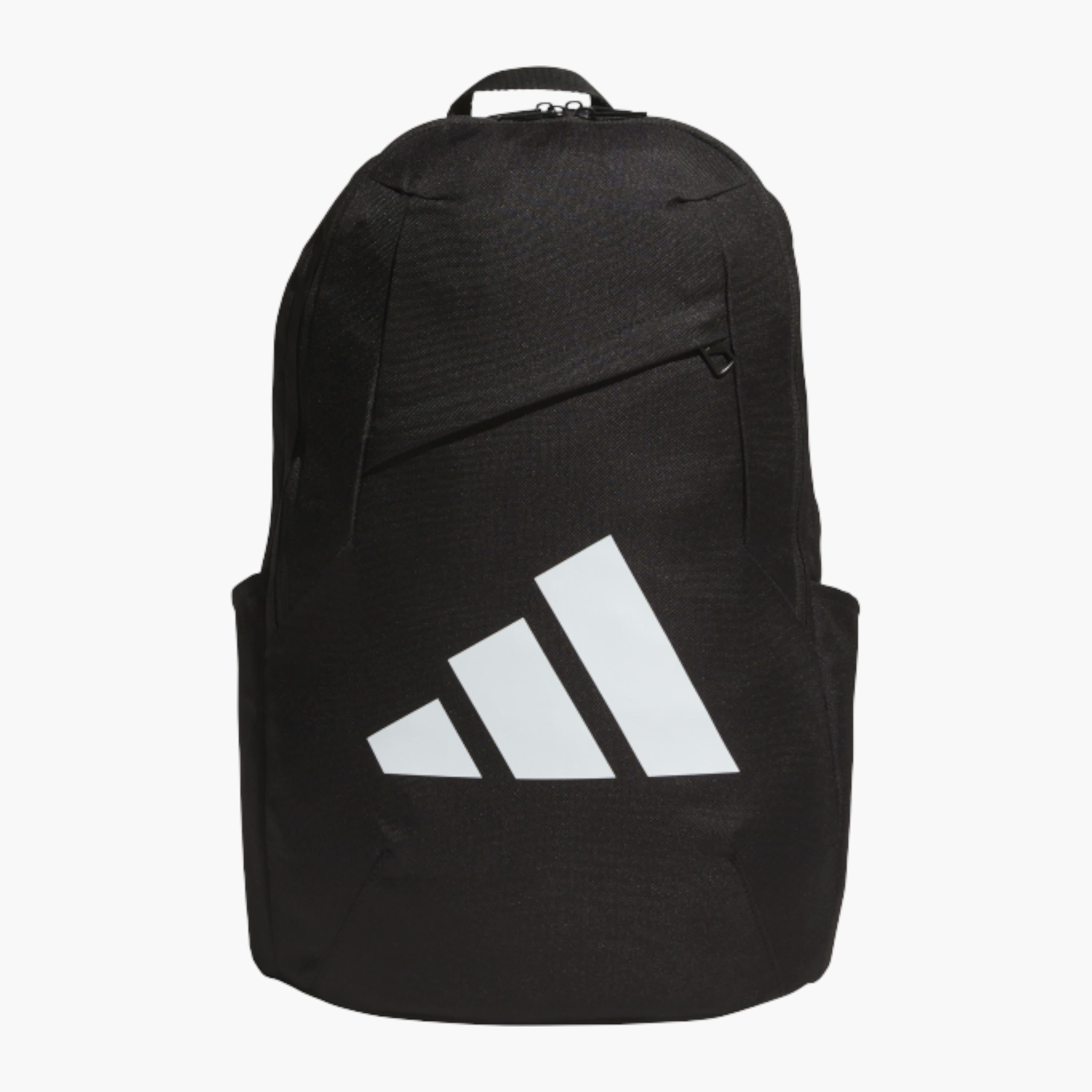 adidas Logo Print School Backpack with Adjustable Straps and Zip Closure - 15x30x45 cm-school-bagsandbackpacks-backpacks-image-1
