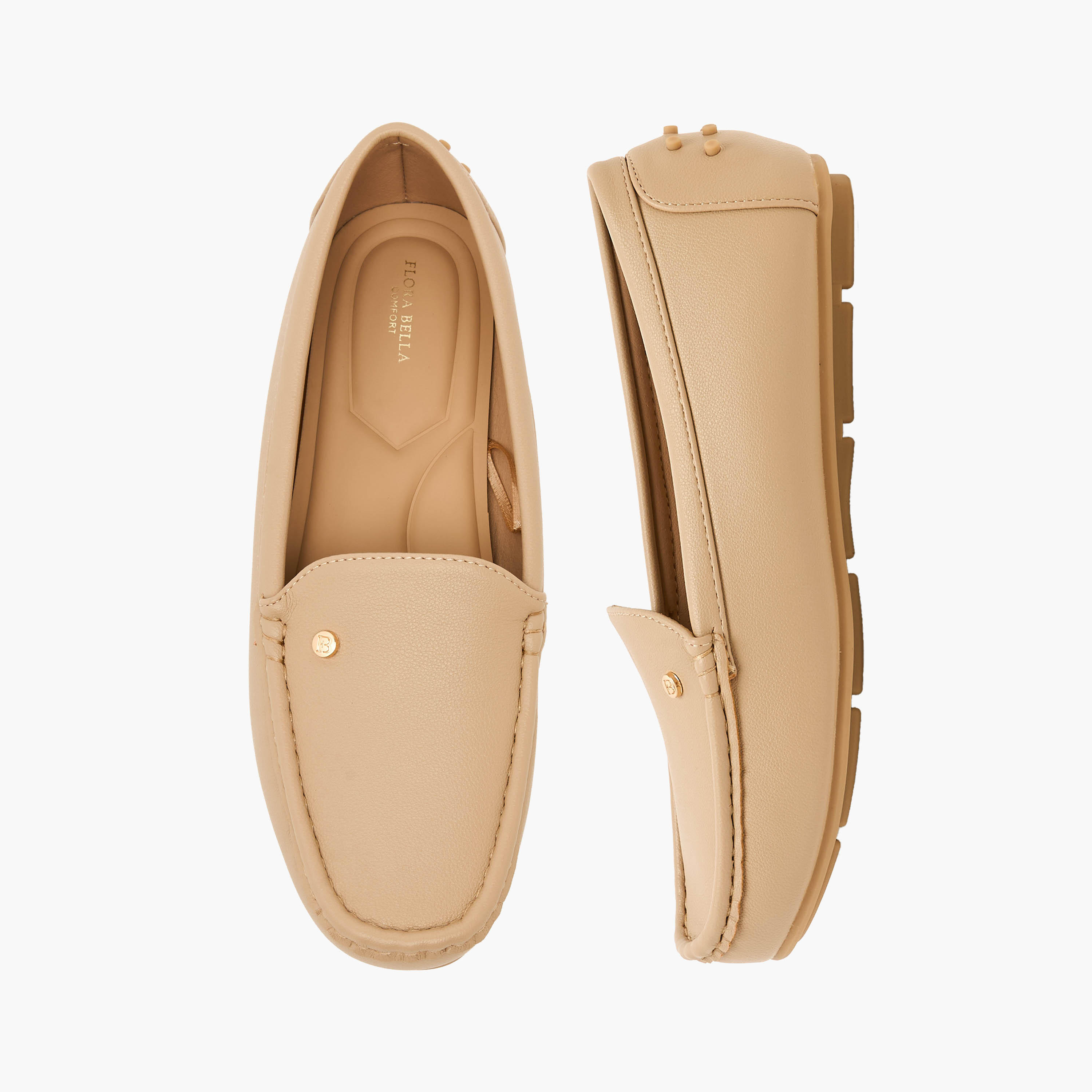 Flora Bella Women Textured Loafers-women-shoes-flats-loafers-image-1