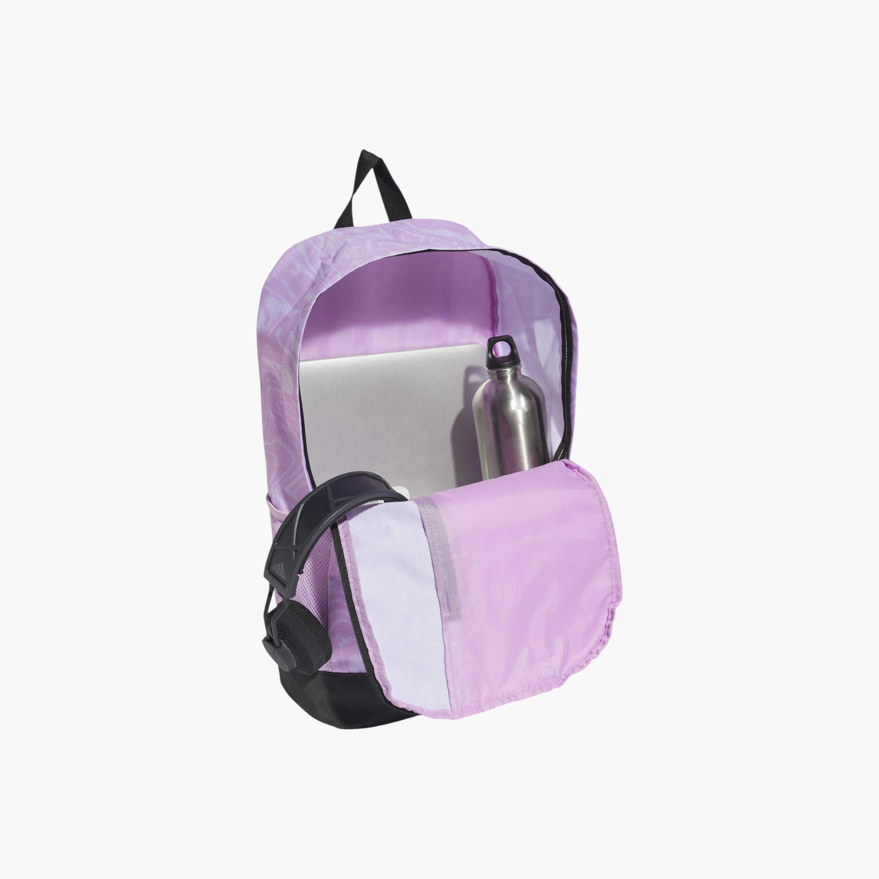 شنطة ظهر للمدرسة بأحزمة قابلة للتعديل وسحاب إغلاق وطبعات شعار من أديداس-school-bagsandbackpacks-backpacks-image-3