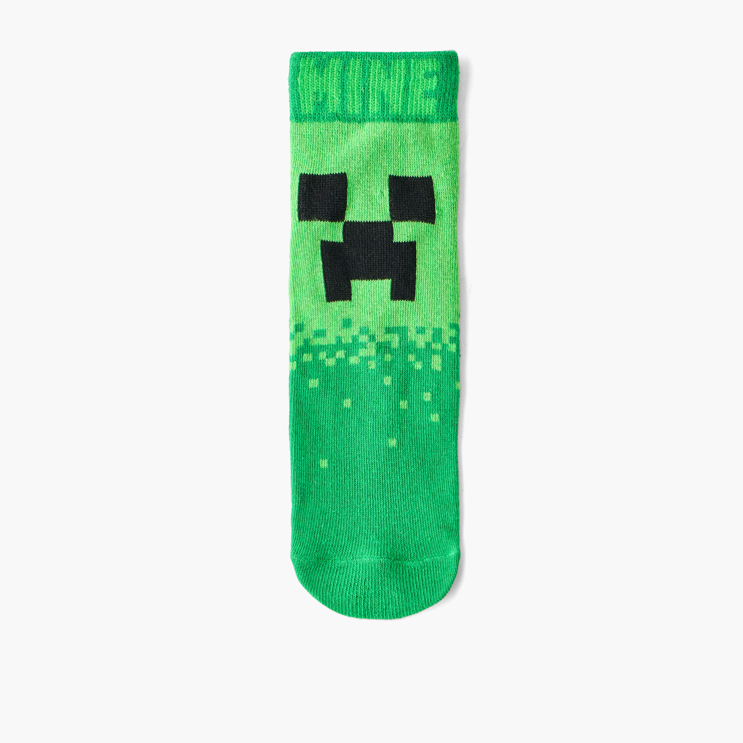 طقم جوارب 5 أزواج للكاحل للأولاد بطبعات ماينكرافت-girls-accessories-socks-image-2