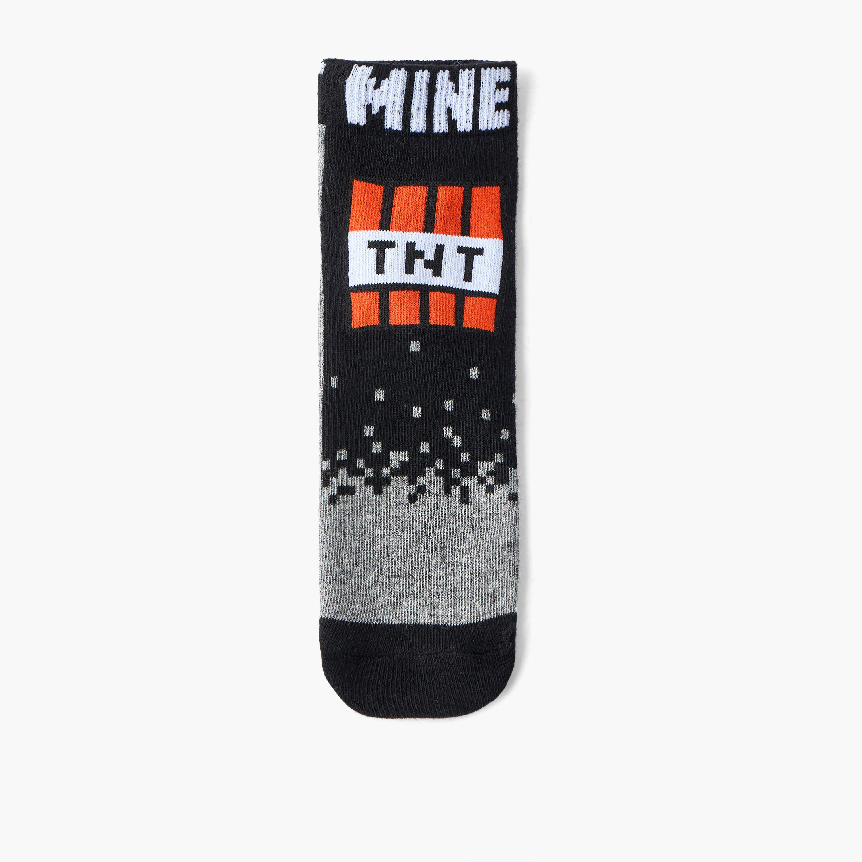 طقم جوارب 5 أزواج للكاحل للأولاد بطبعات ماينكرافت-girls-accessories-socks-image-3