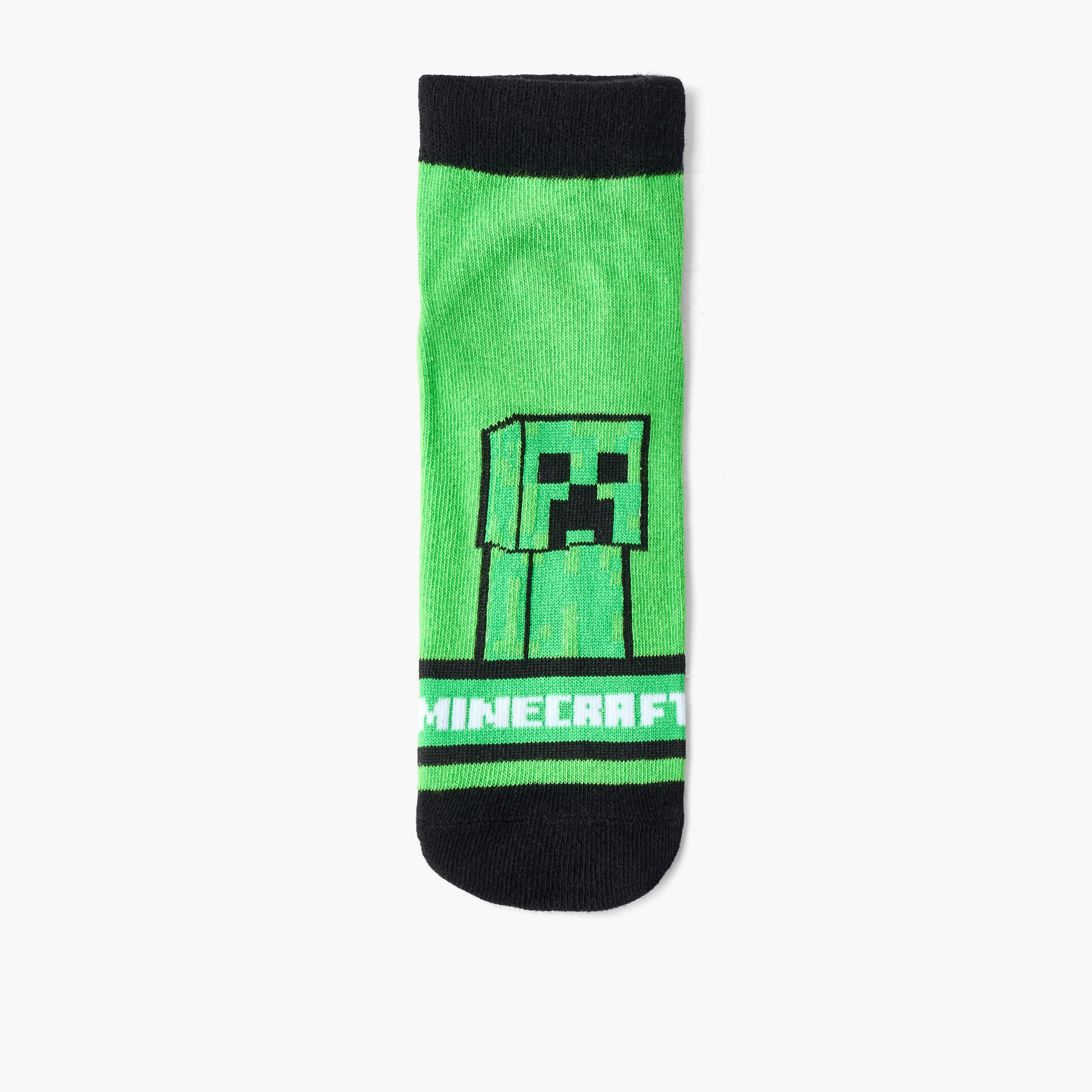 طقم جوارب 5 أزواج للكاحل للأولاد بطبعات ماينكرافت-girls-accessories-socks-image-4