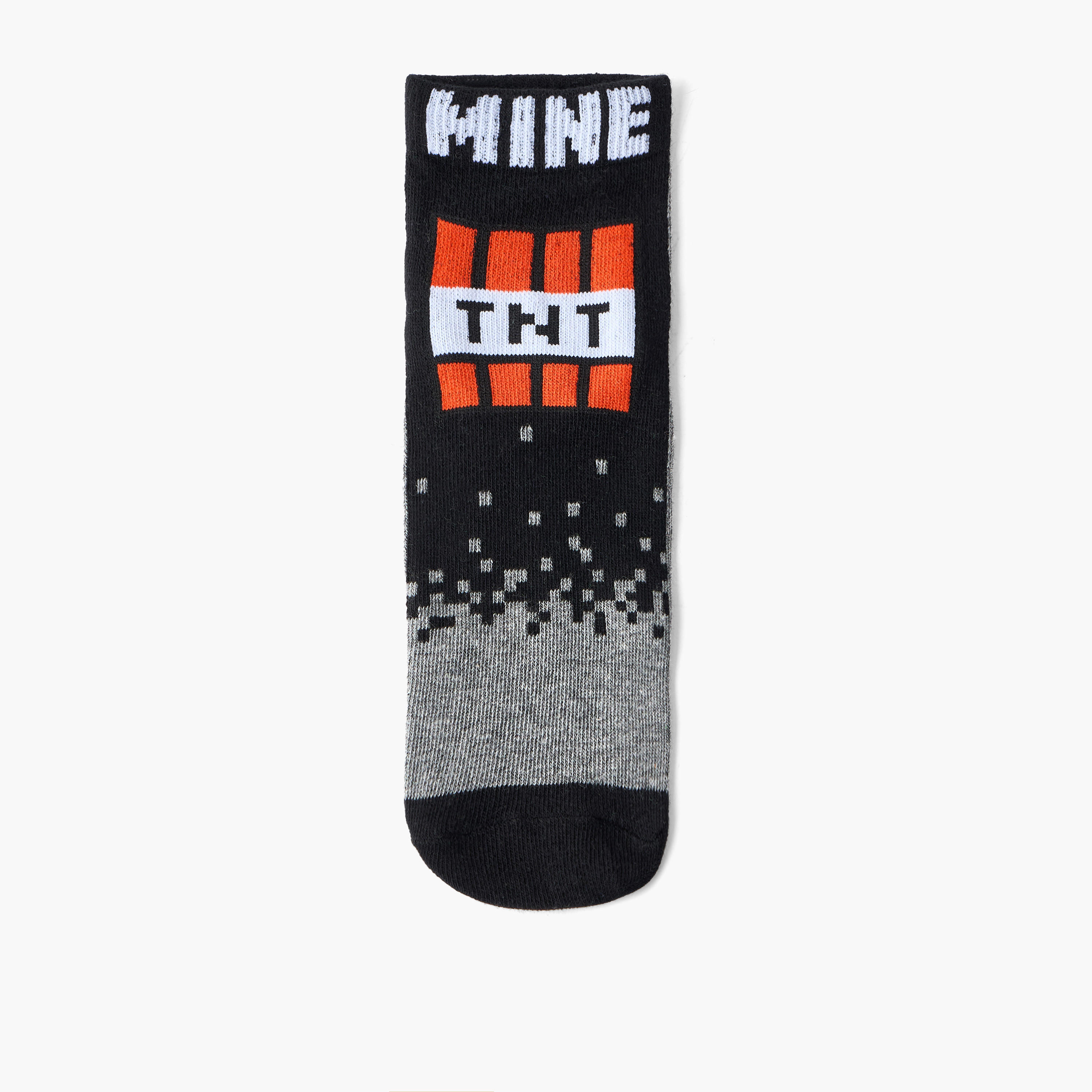 طقم جوارب 5 أزواج للكاحل للأولاد بطبعات ماينكرافت-girls-accessories-socks-image-6