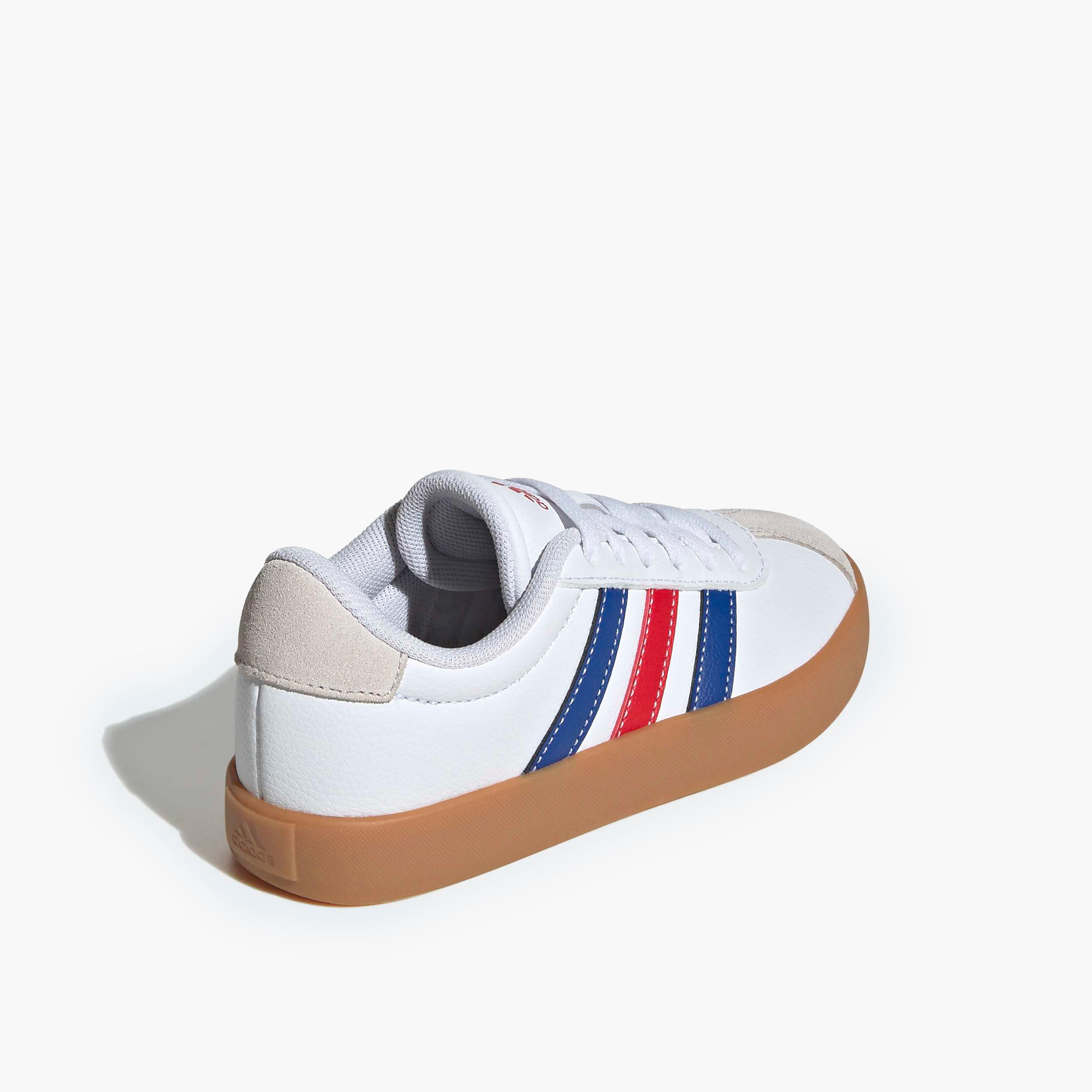 Adidas Boys VL COURT 3.0 K Lace-Up Ankle Sneakers-boys-shoes-sneakers-image-4