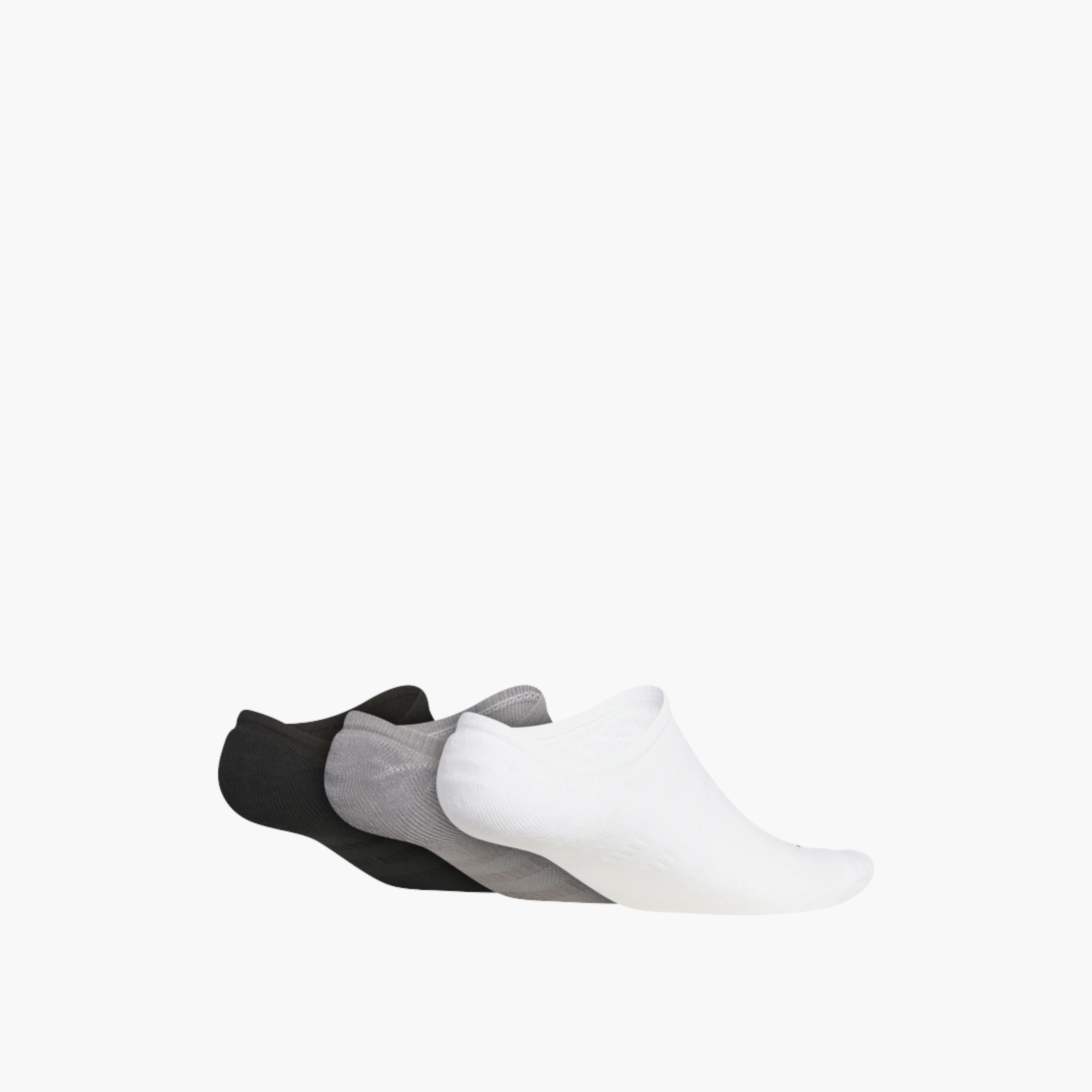adidas Logo Print 3-Piece No Show Socks-men-socks-image-2