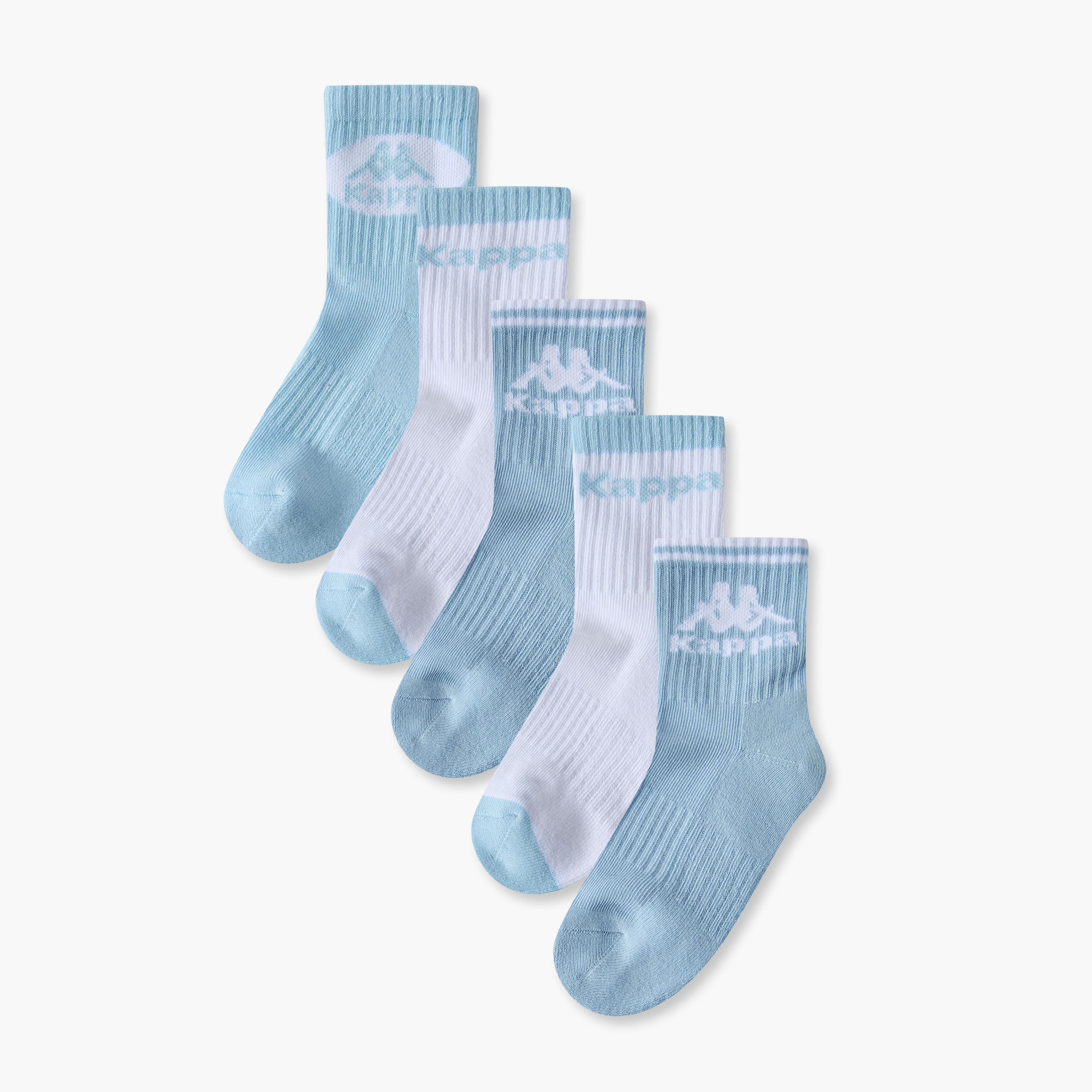 طقم جوارب كاحل رياضية للبنات 5 أزواج من كابا-girls-accessories-socks-image-1