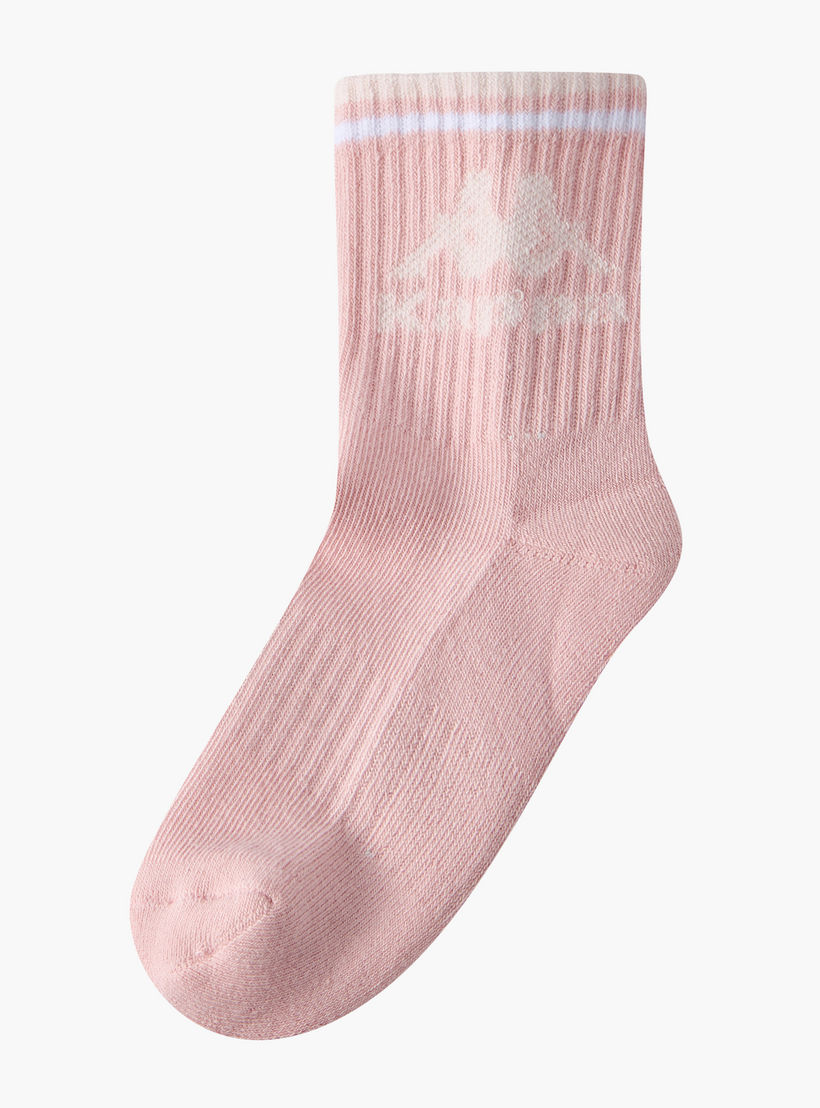 طقم جوارب رياضية للفتيات بطول متوسط وطبعات من كابا 5 أزواج-girls-accessories-socks-image-2