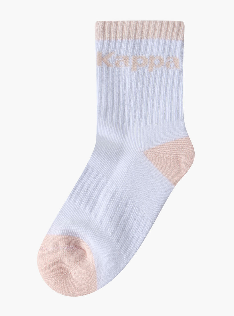 طقم جوارب رياضية للفتيات بطول متوسط وطبعات من كابا 5 أزواج-girls-accessories-socks-image-6