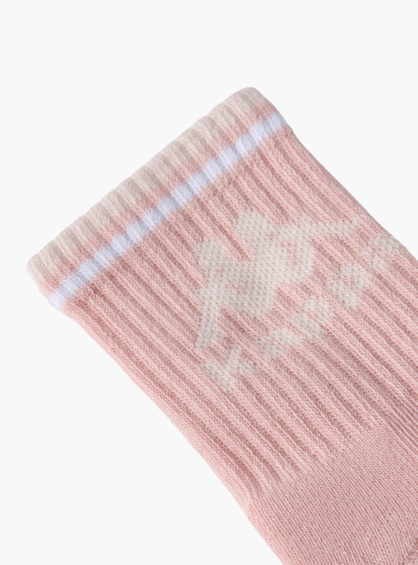 طقم جوارب رياضية للفتيات بطول متوسط وطبعات من كابا 5 أزواج-girls-accessories-socks-image-8