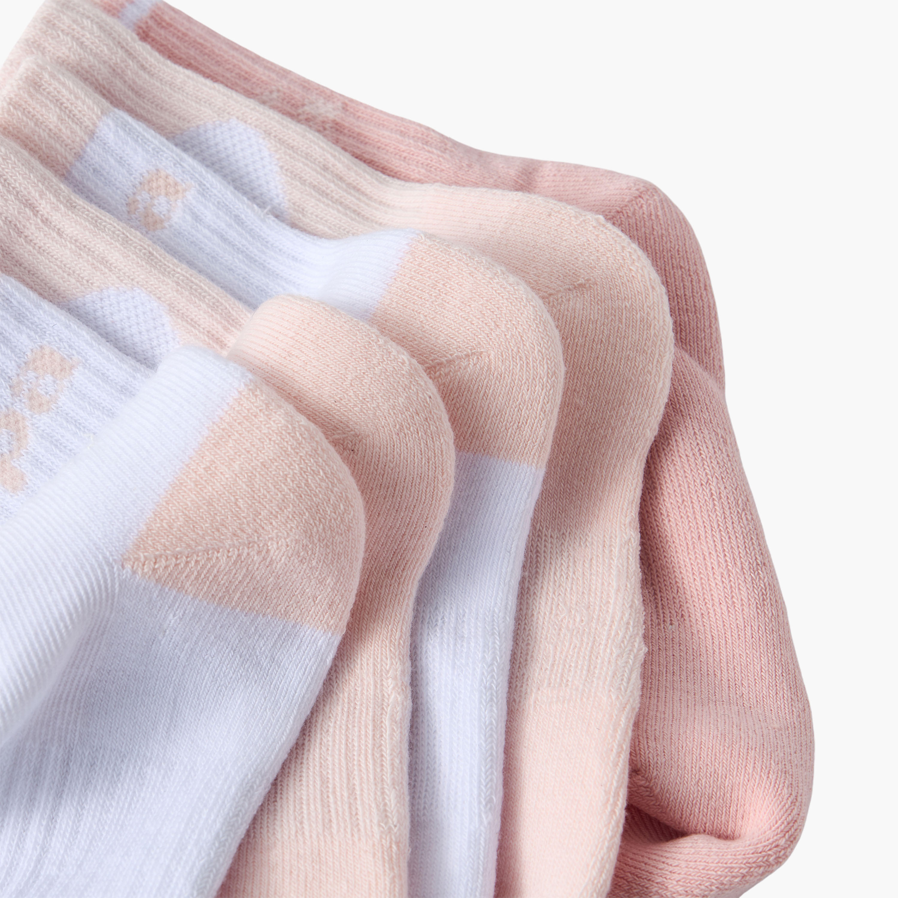 طقم جوارب رياضية للفتيات بطول متوسط وطبعات من كابا 5 أزواج-girls-accessories-socks-image-9
