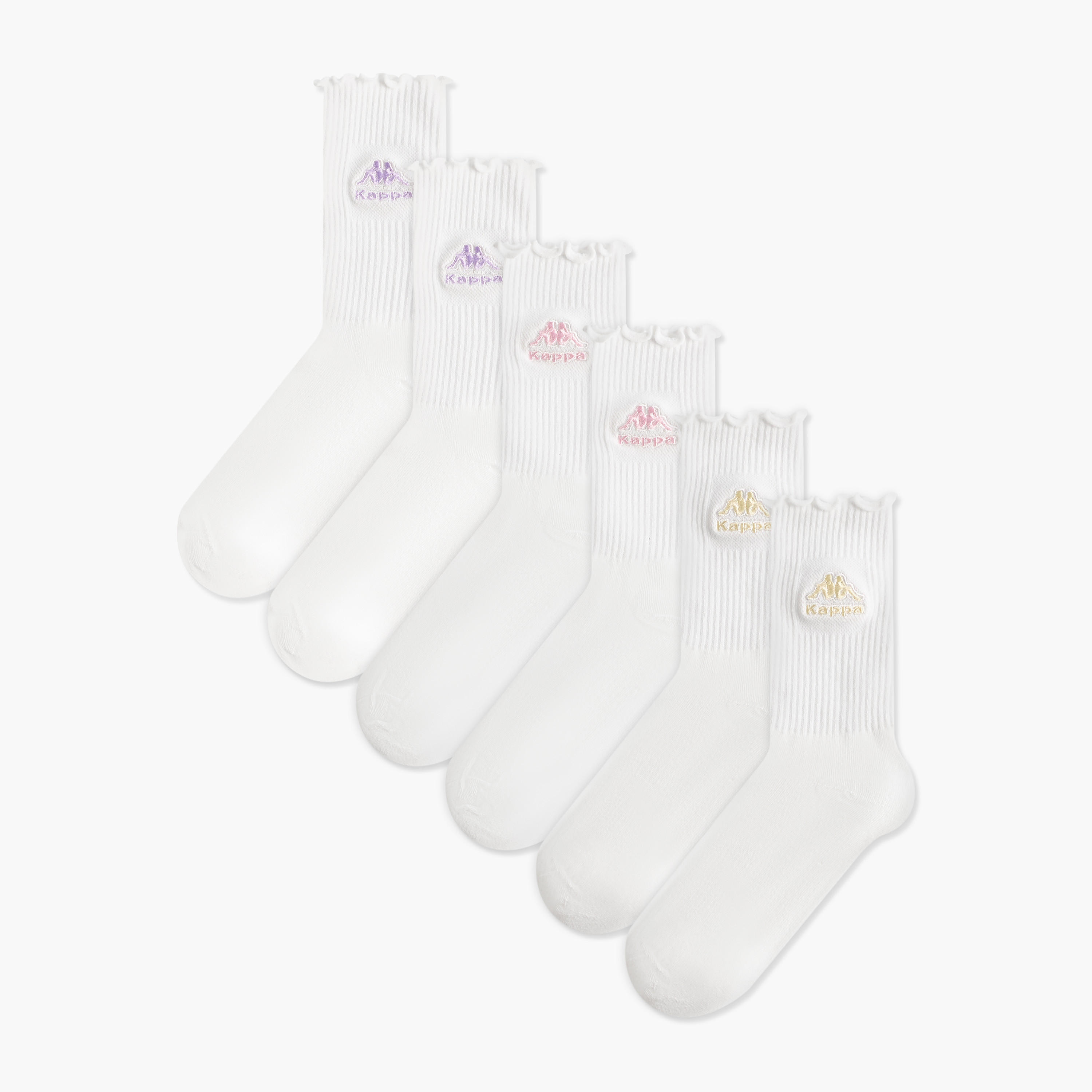 Kappa Pack of 3 Crew Length Sports Socks-women-socksandstockings-image-1