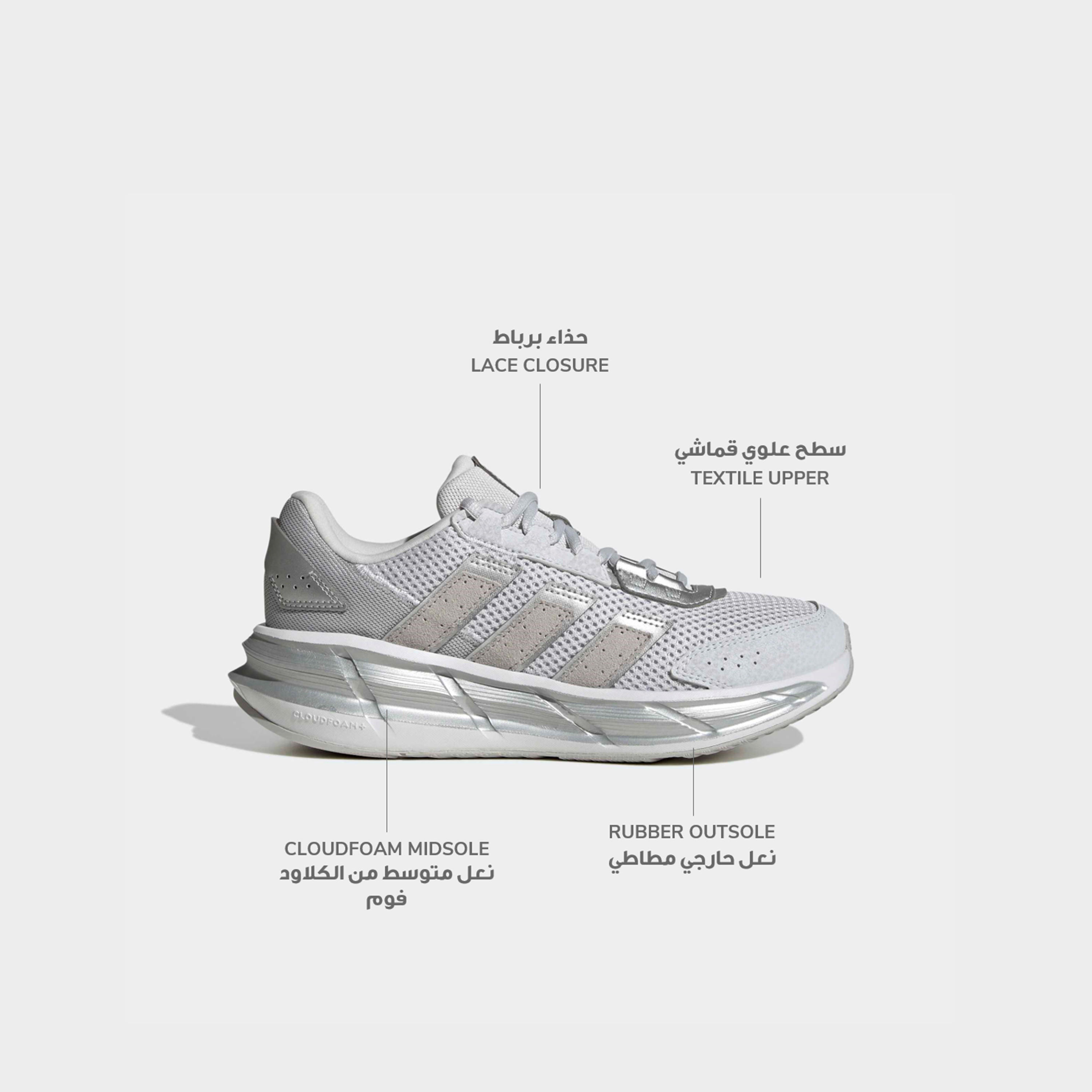حذاء سنيكرز بطول الكاحل ورباط إغلاق أستراستار للنساء من أديداس-sports-women-shoes-image-2