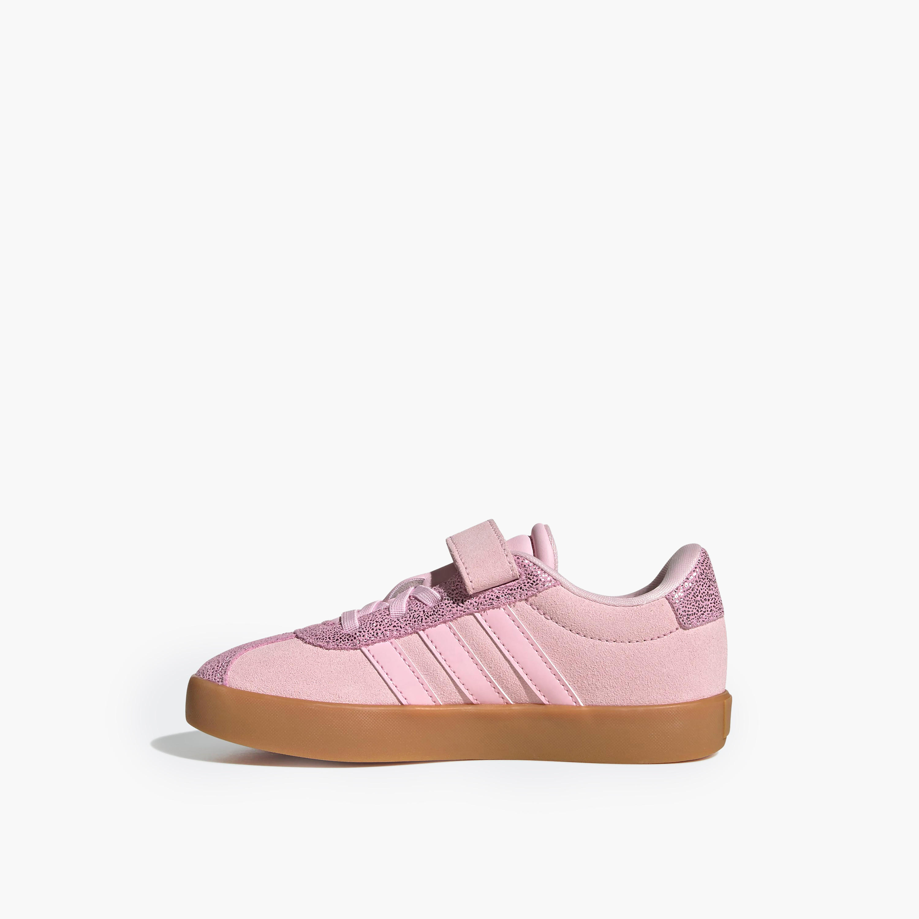 Adidas Girls VL COURT 3.0 EL C Panelled Hook & Loop Ankle Sneakers-girls-shoes-sneakers-image-4