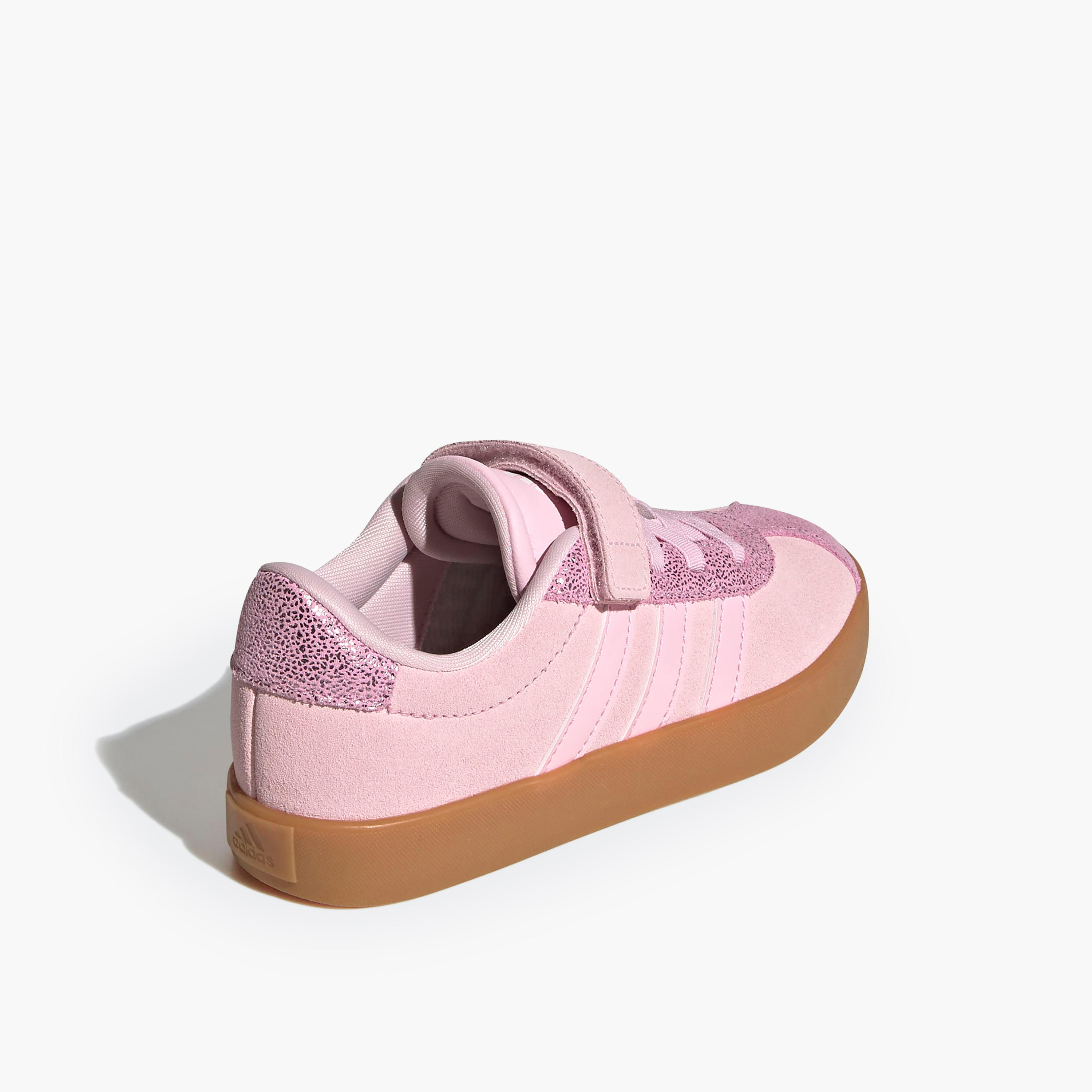 Adidas Girls VL COURT 3.0 EL C Panelled Hook & Loop Ankle Sneakers-girls-shoes-sneakers-image-3