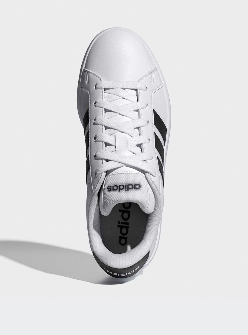 Adidas Kids Grand Court 3.0 Lace-Up Sneakers-girls-shoes-sneakers-image-4