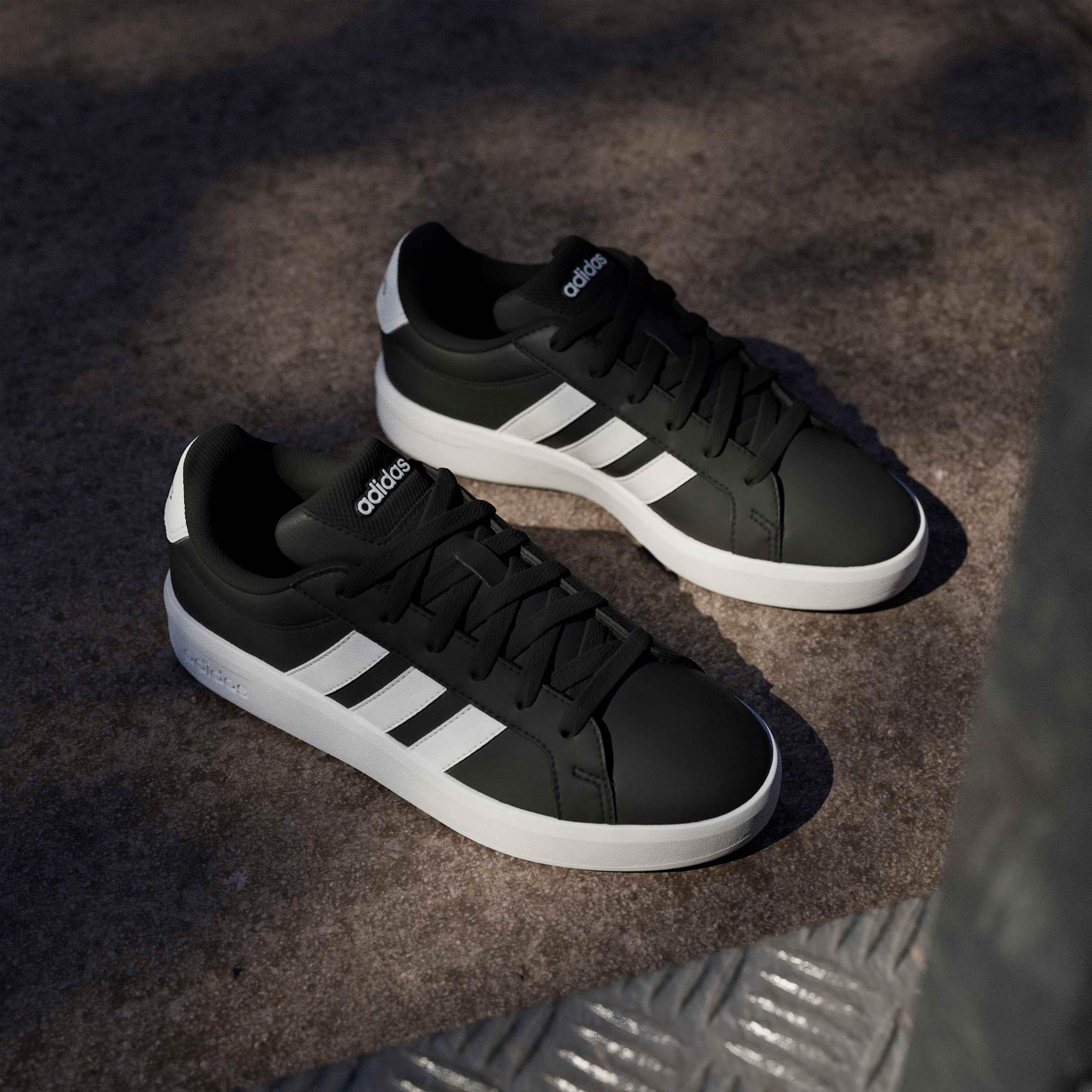 Adidas Kids Grand Court 3.0 Lace-Up Ankle Sneakers-girls-shoes-sneakers-image-9