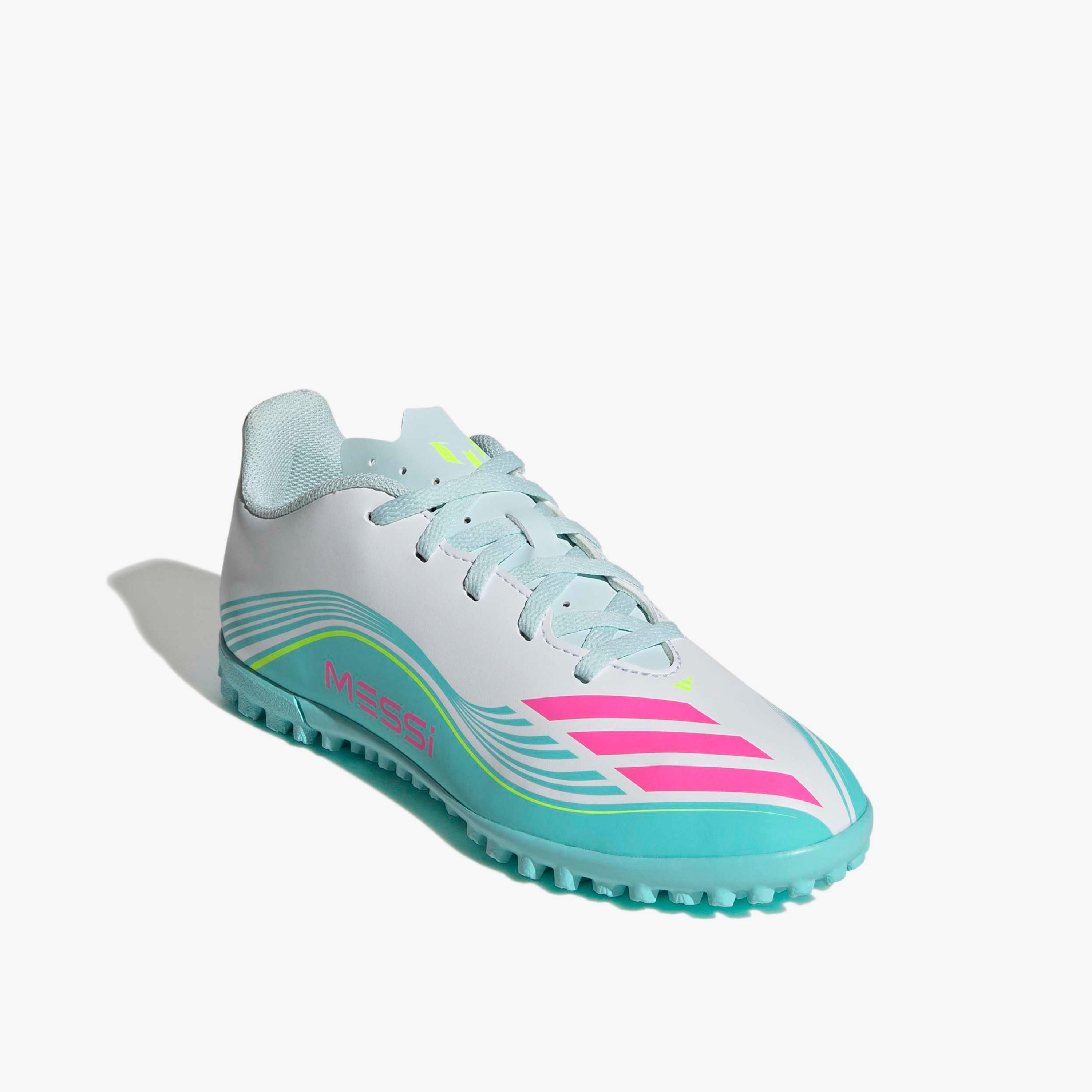Adidas Boys F50 Messi Club TF Lace-Up Football Turf Shoes-sports-boys-shoes-image-1