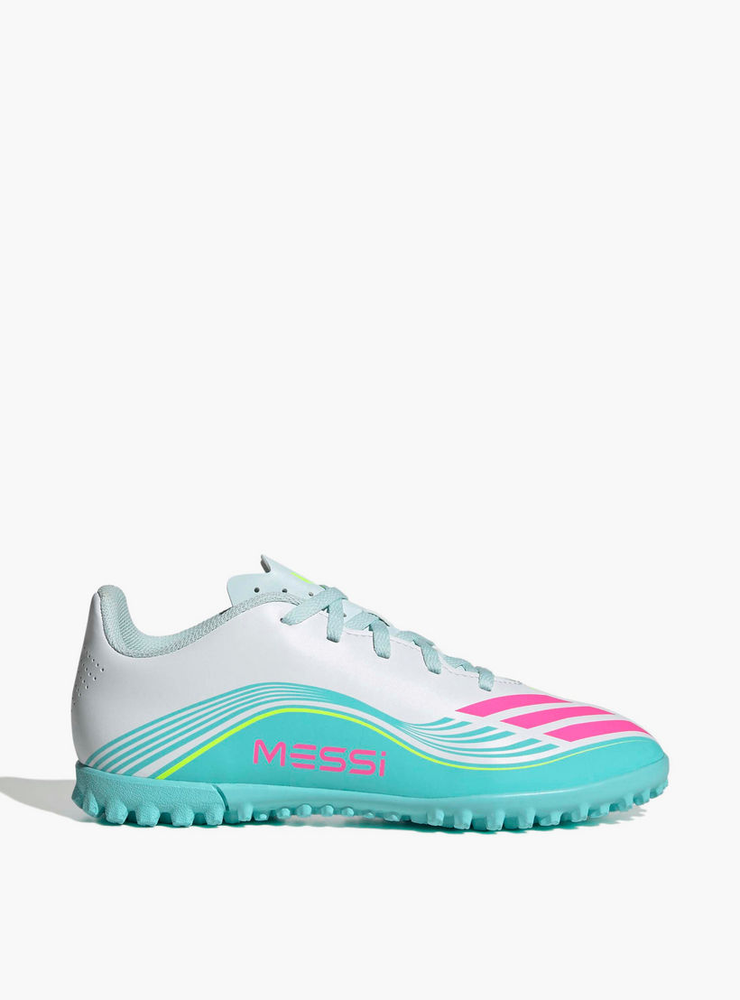 Adidas Boys F50 Messi Club TF Lace-Up Football Turf Shoes-sports-boys-shoes-image-2