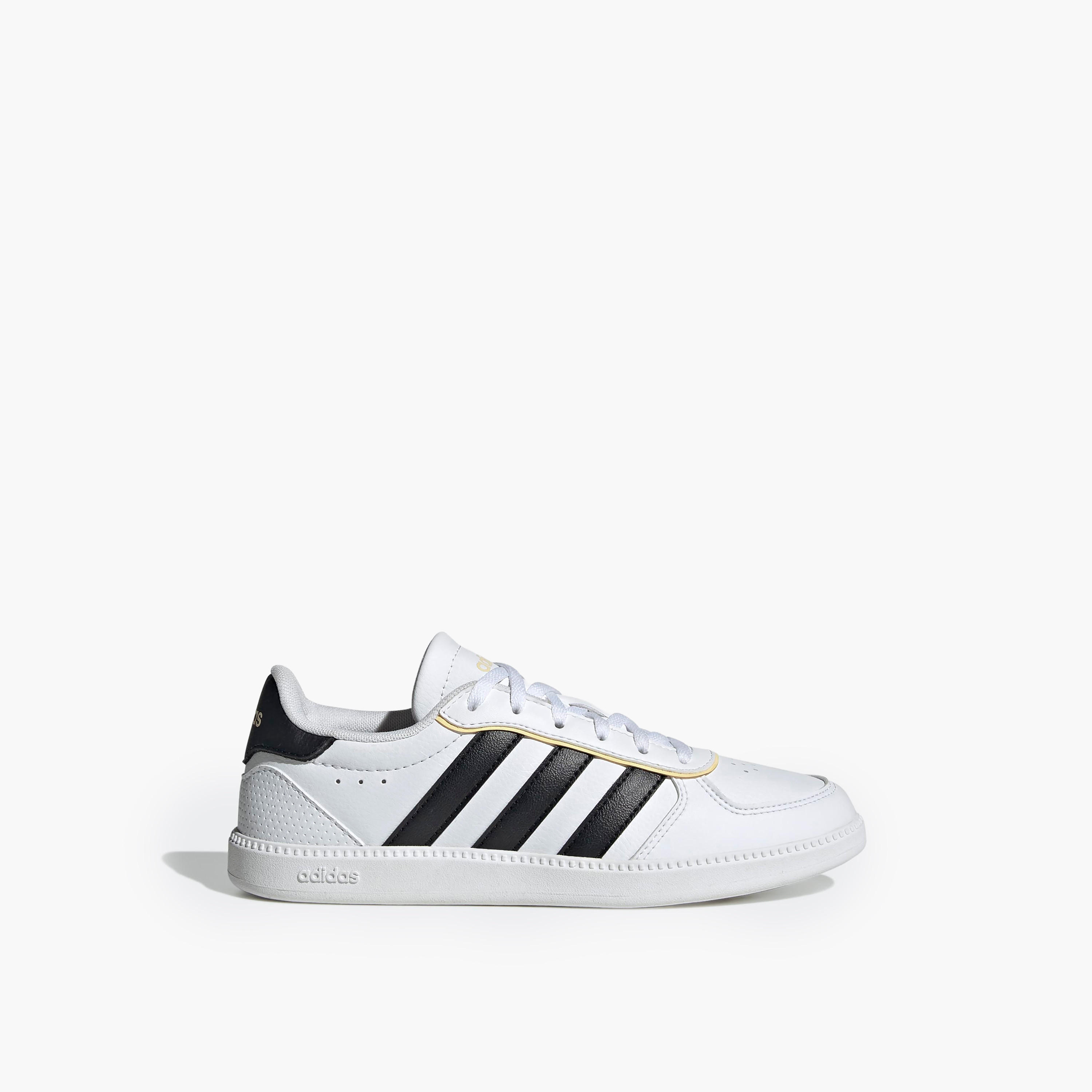 Adidas Boys BREAKNET SLEEK J Perforated Lace-Up Ankle Sneakers-boys-shoes-sneakers-image-2