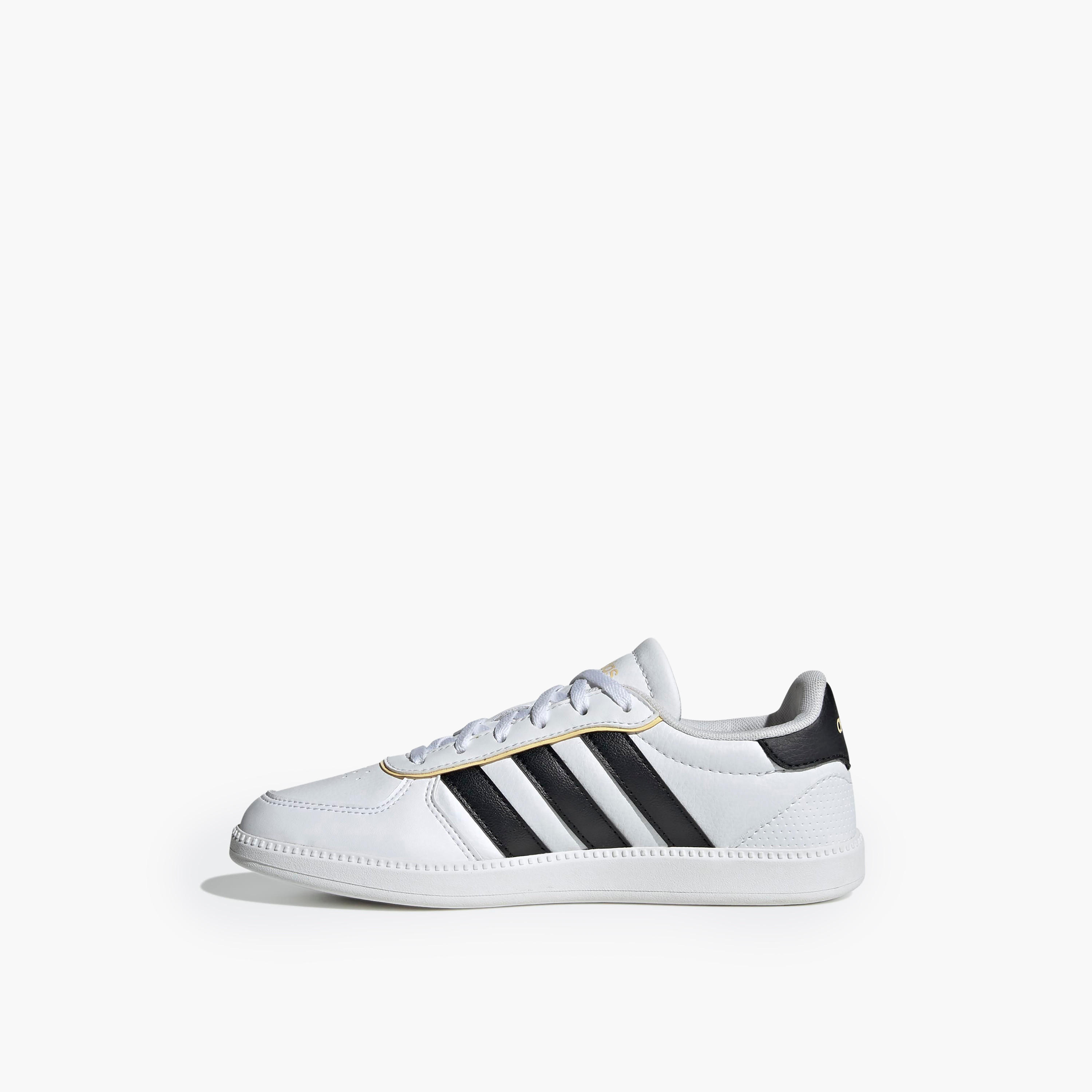 Adidas Boys BREAKNET SLEEK J Perforated Lace-Up Ankle Sneakers-boys-shoes-sneakers-image-4