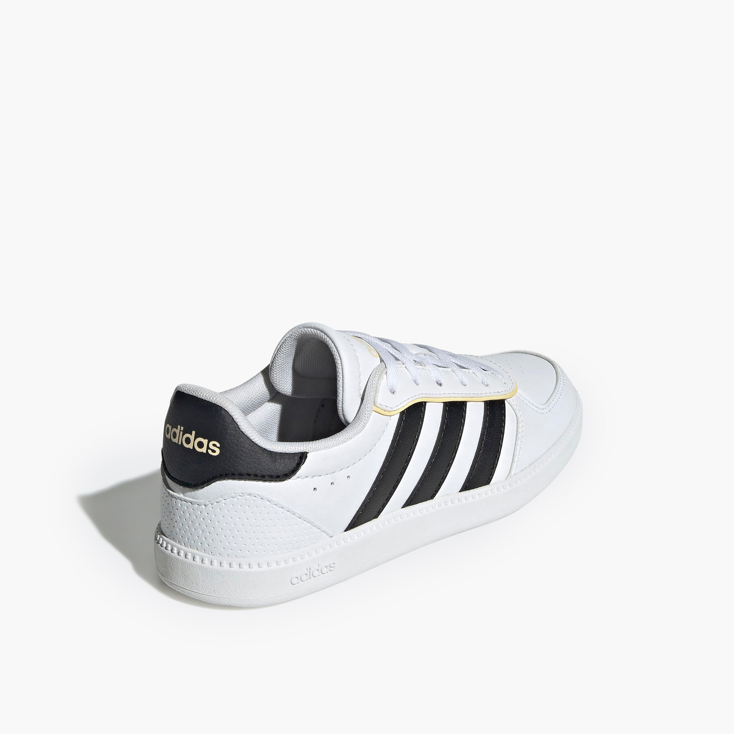 Adidas Boys BREAKNET SLEEK J Perforated Lace-Up Ankle Sneakers-boys-shoes-sneakers-image-5