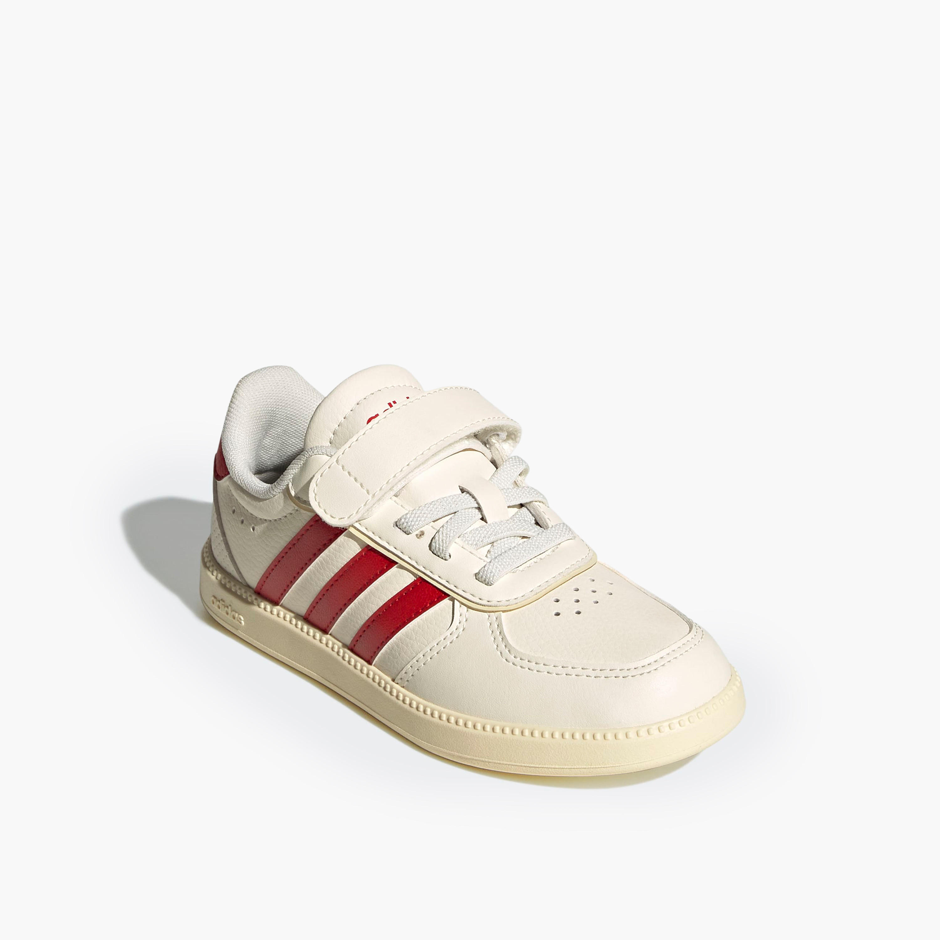 حذاء سنيكرز مثقب بشريط إغلاق لاصق للأولاد من أديداس - BREAKNET SLEEK EL C-boys-shoes-sneakers-image-1