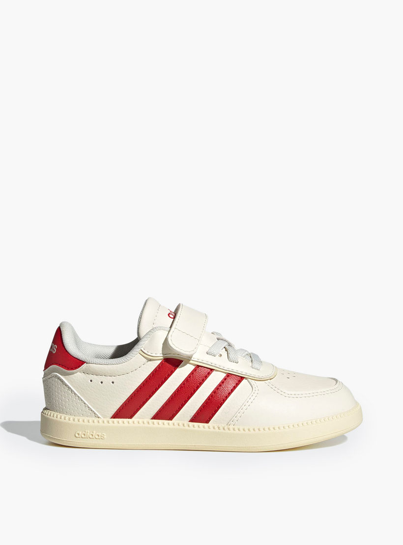 حذاء سنيكرز مثقب بشريط إغلاق لاصق للأولاد من أديداس - BREAKNET SLEEK EL C-boys-shoes-sneakers-image-2