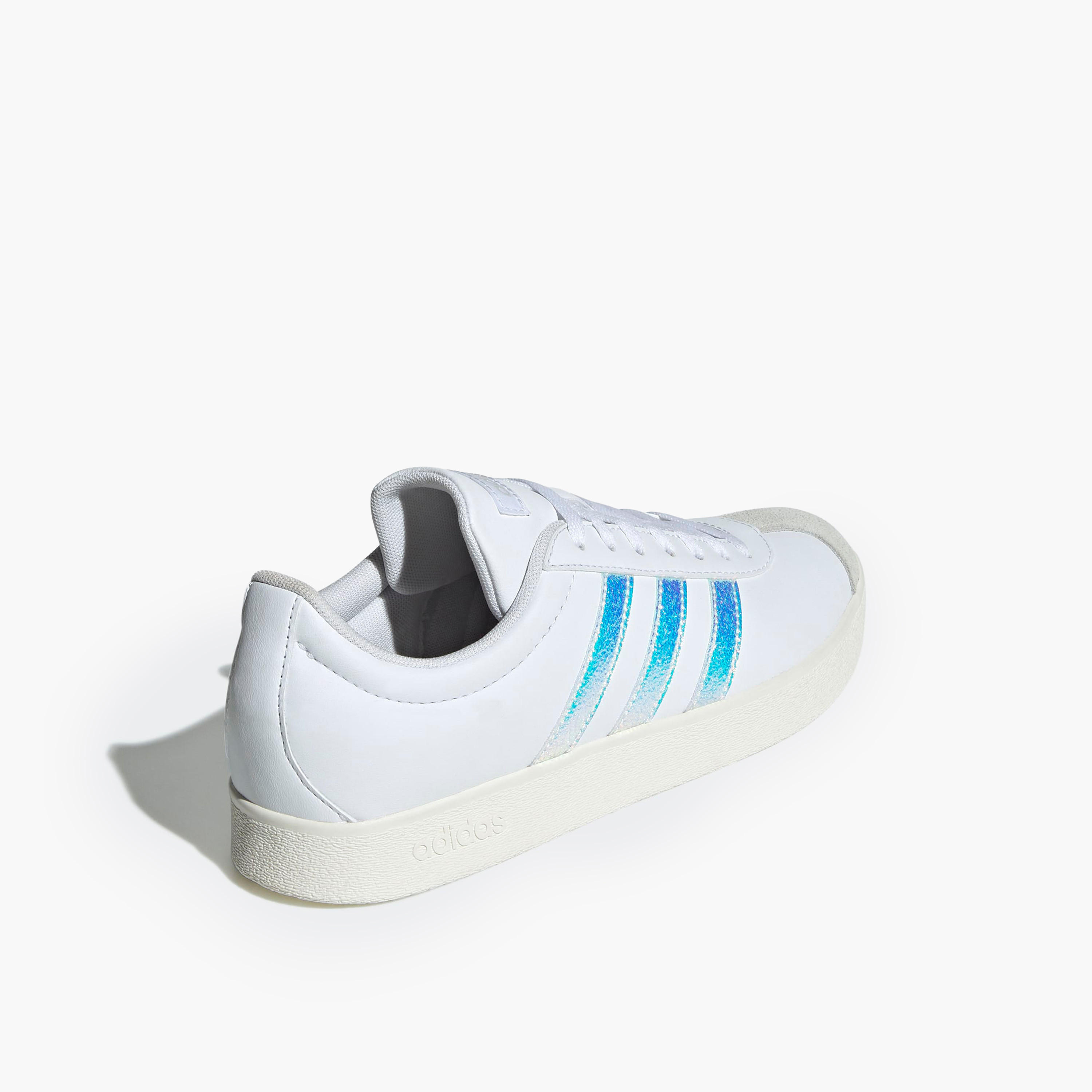 Adidas Women VL COURT BASE Iridescent Lace-Up Sneakers-women-shoes-sneakers-image-4