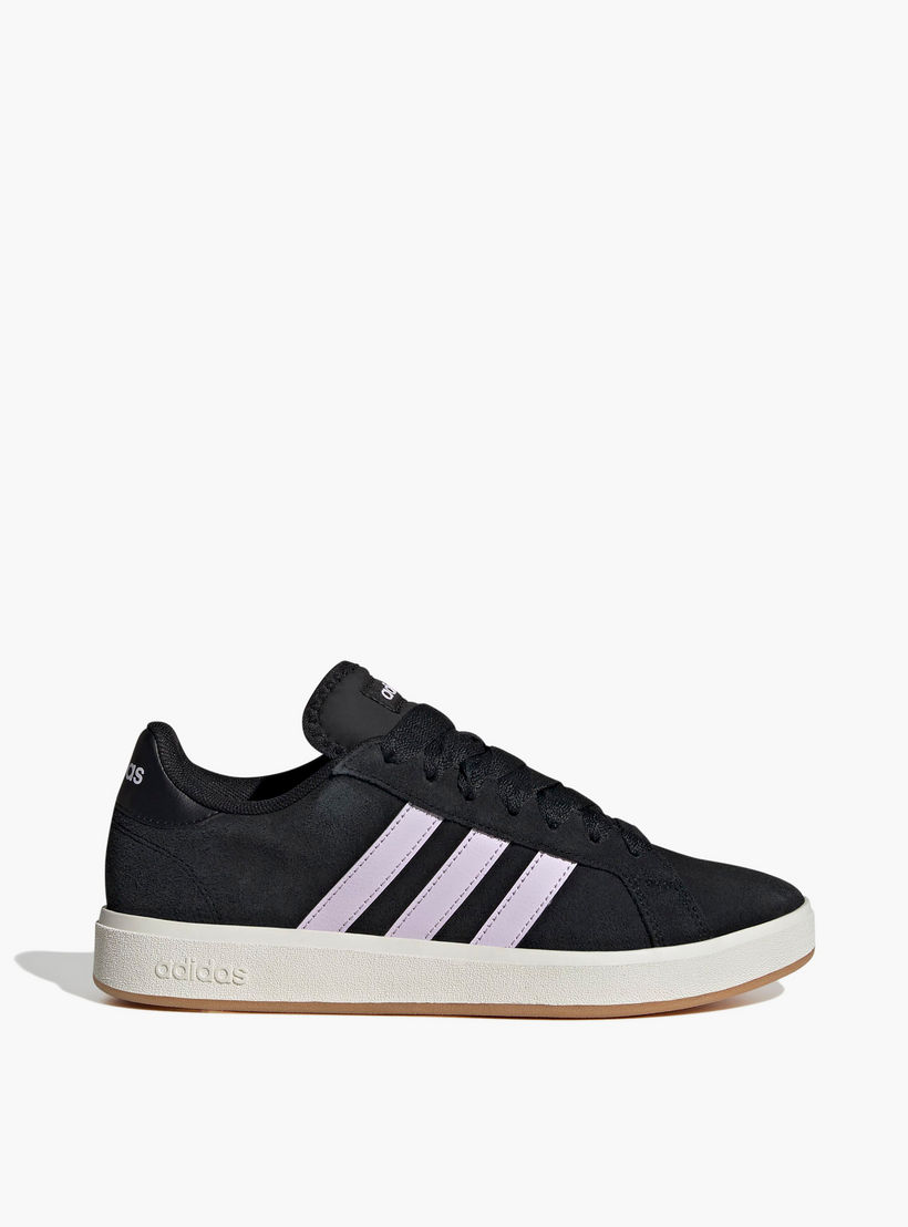 adidas Women's GRAND COURT BASE Lace-Up Sneakers - JQ3596-women-shoes-sneakers-image-2