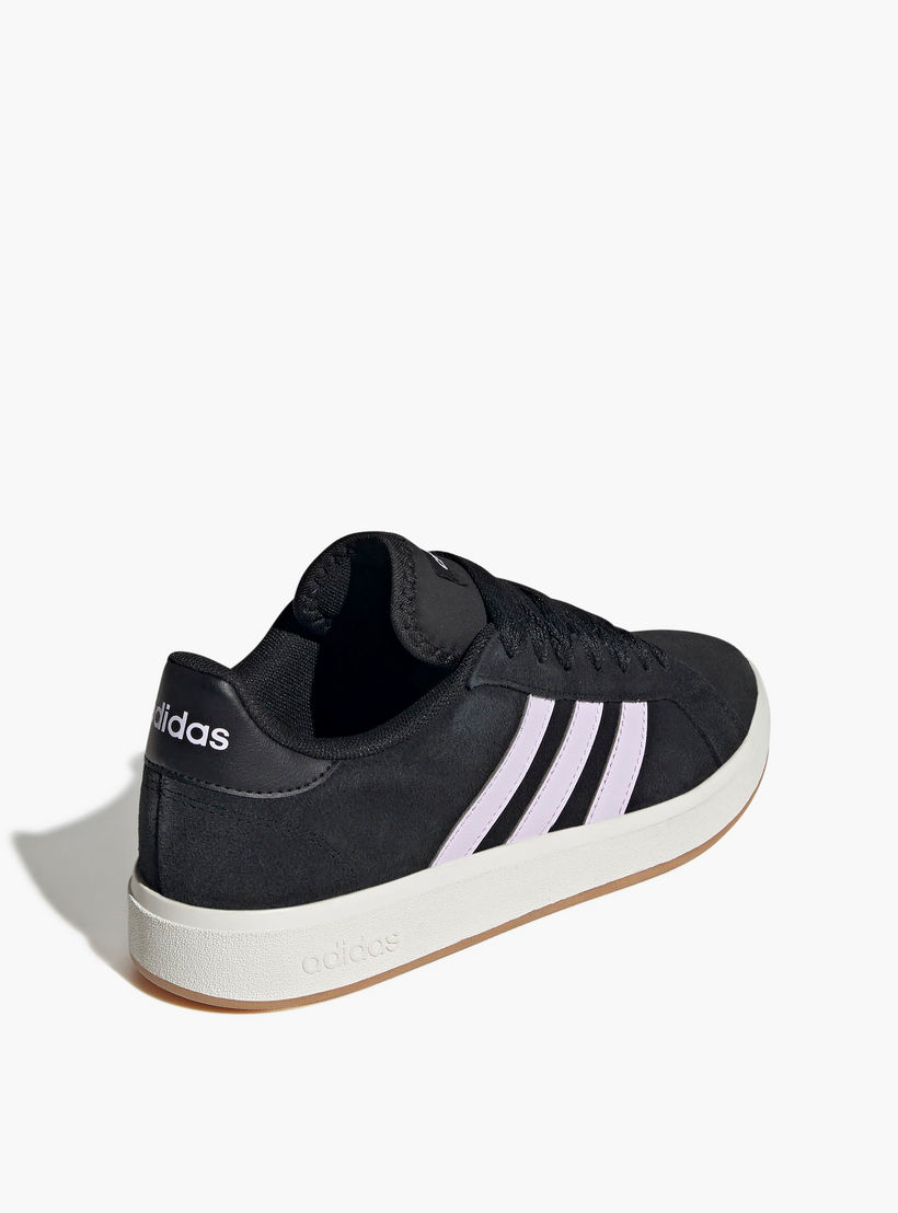 adidas Women's GRAND COURT BASE Lace-Up Sneakers - JQ3596-women-shoes-sneakers-image-3